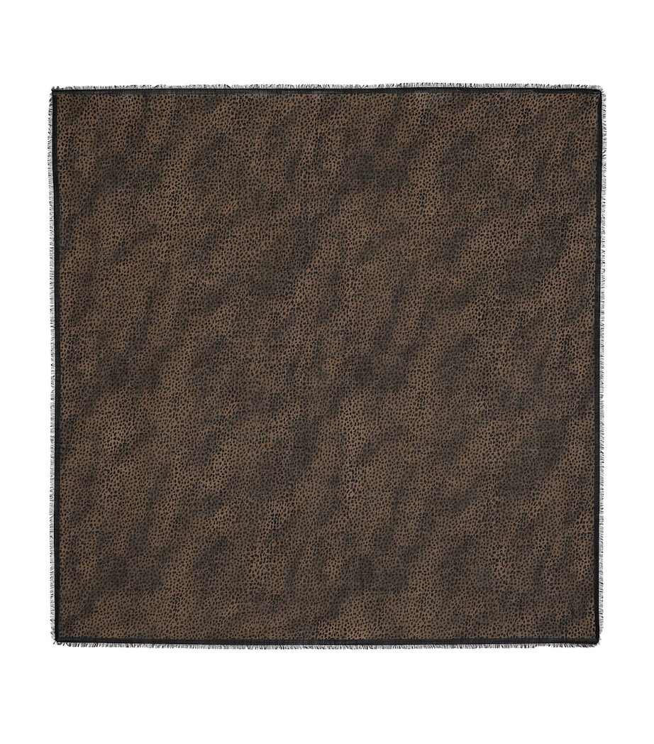 Wool Leopard-Print Scarf 9760 Image 1