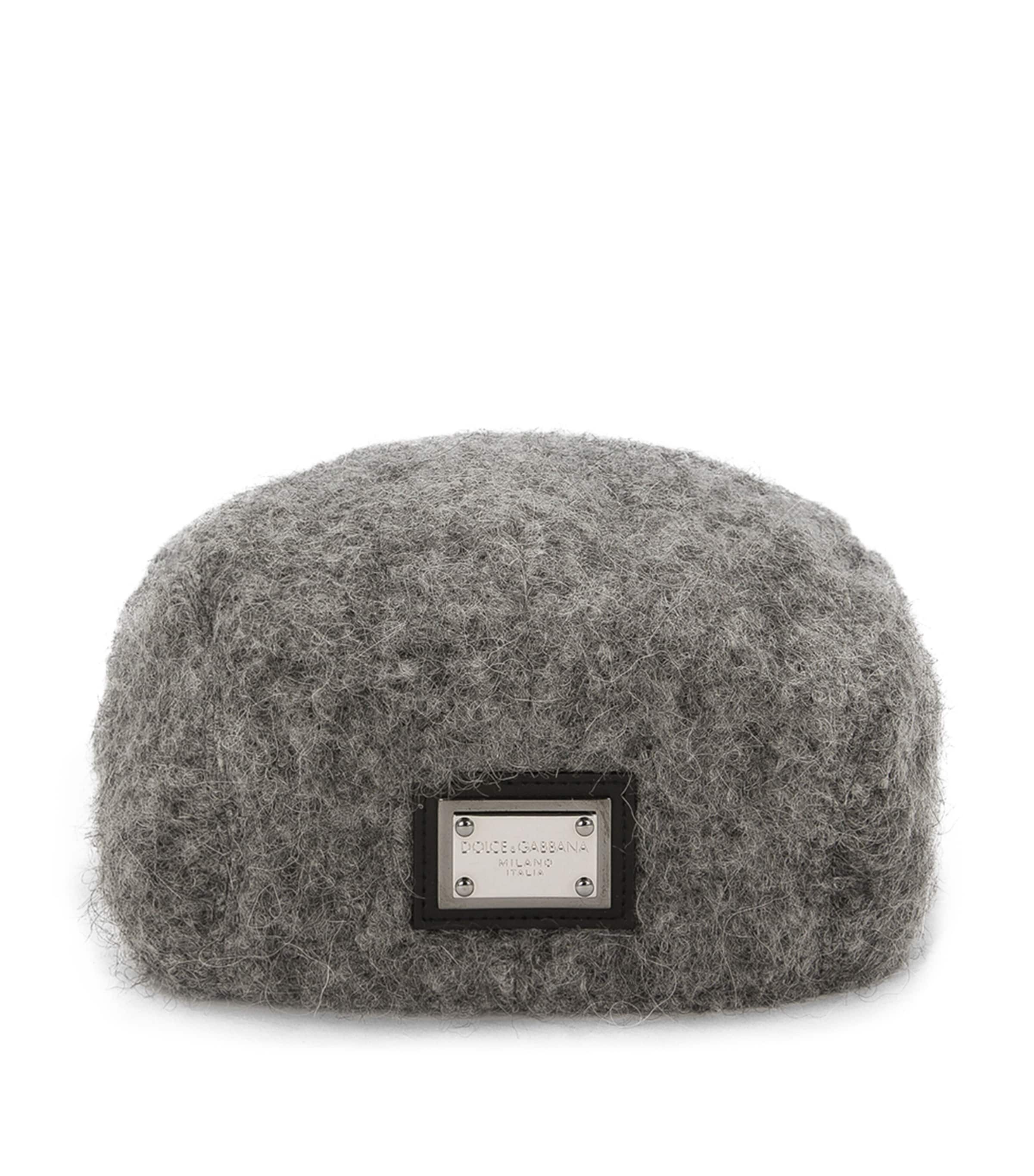 Dolce Gabbana Mohair Blend Flat Cap Harrods UK
