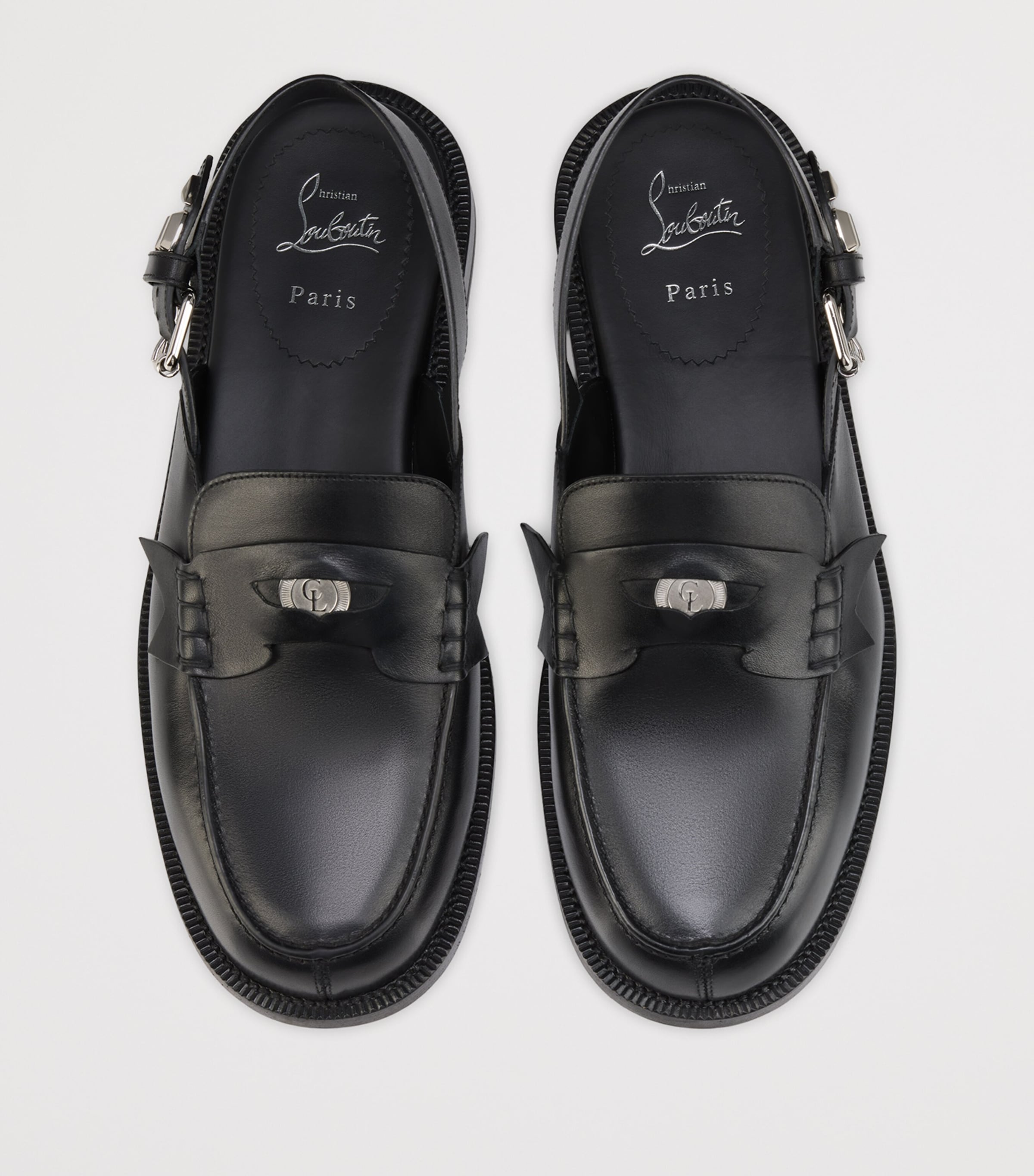 Christian Louboutin The Asclepius Leather Slingback Loafers Image 2