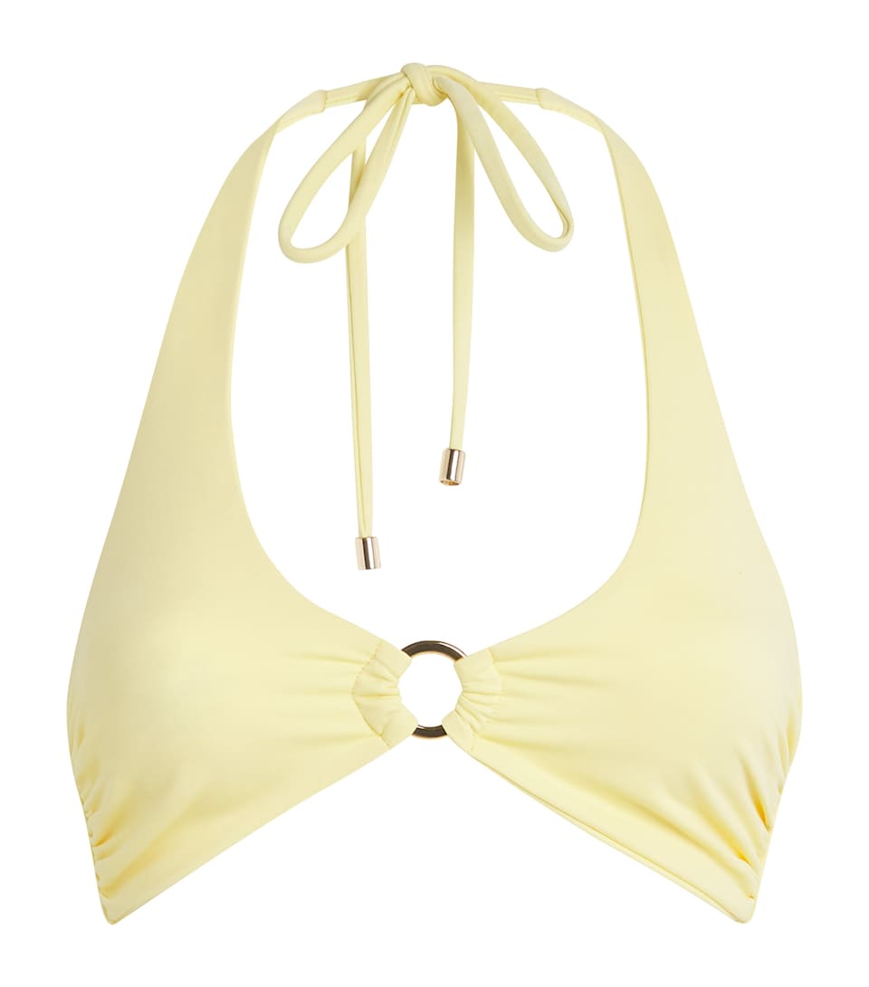 AWAY THAT DAY Sorrento Bikini Top Buttercup Yellow