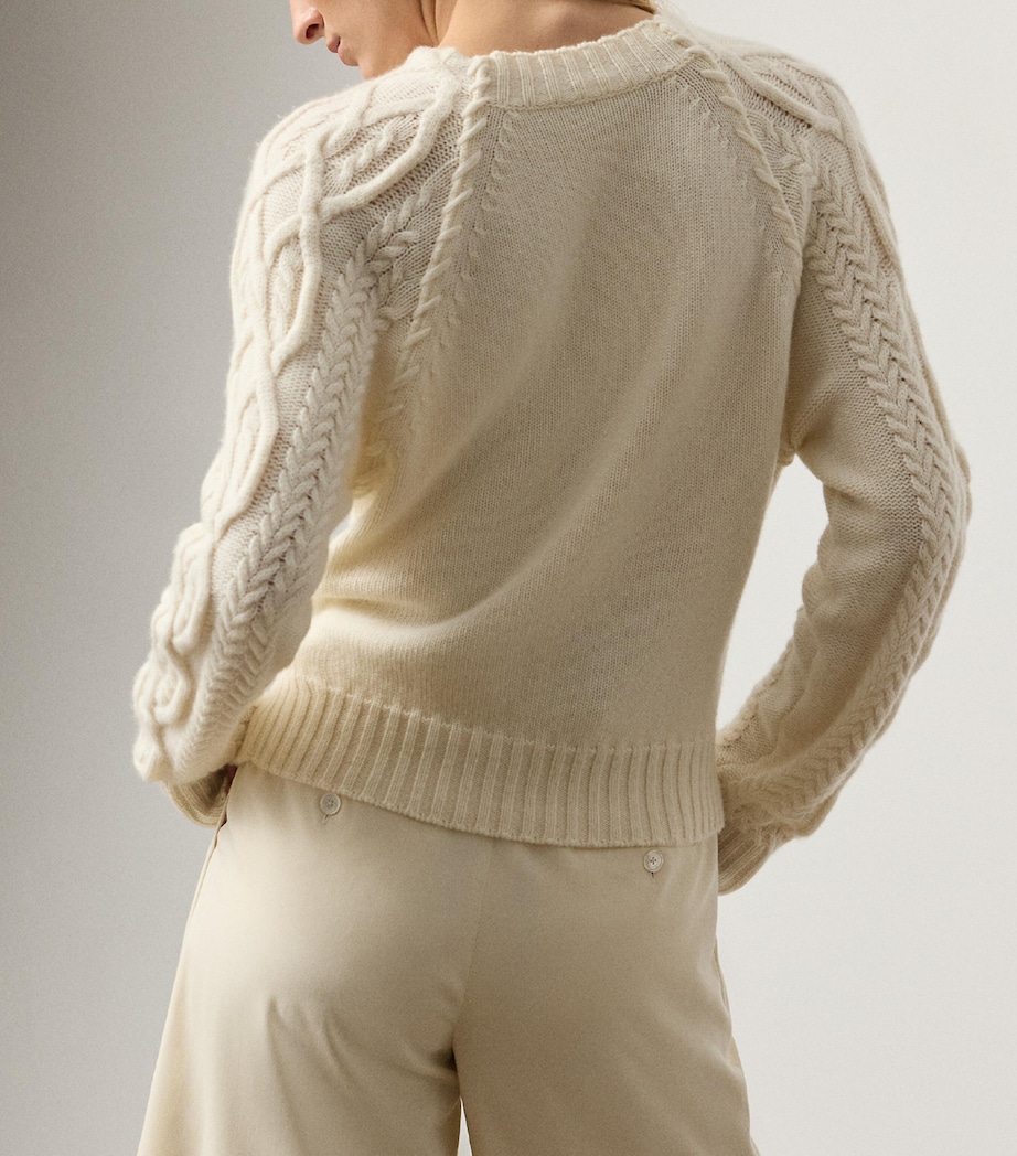 Cashmere Cable-Knit Sweater NATURAL-101 Image 3