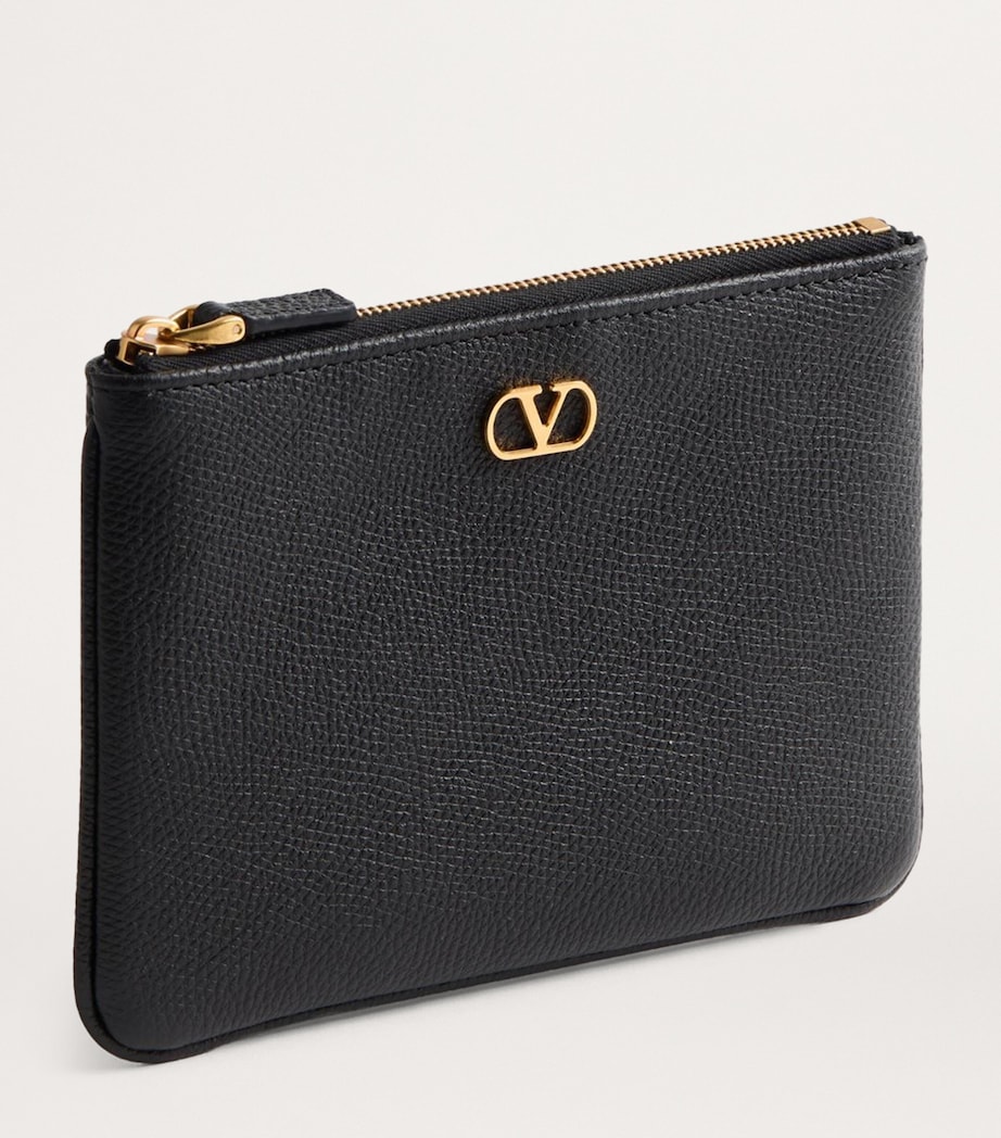 Valentino Garavani Leather VLogo Signature Pouch Image 3