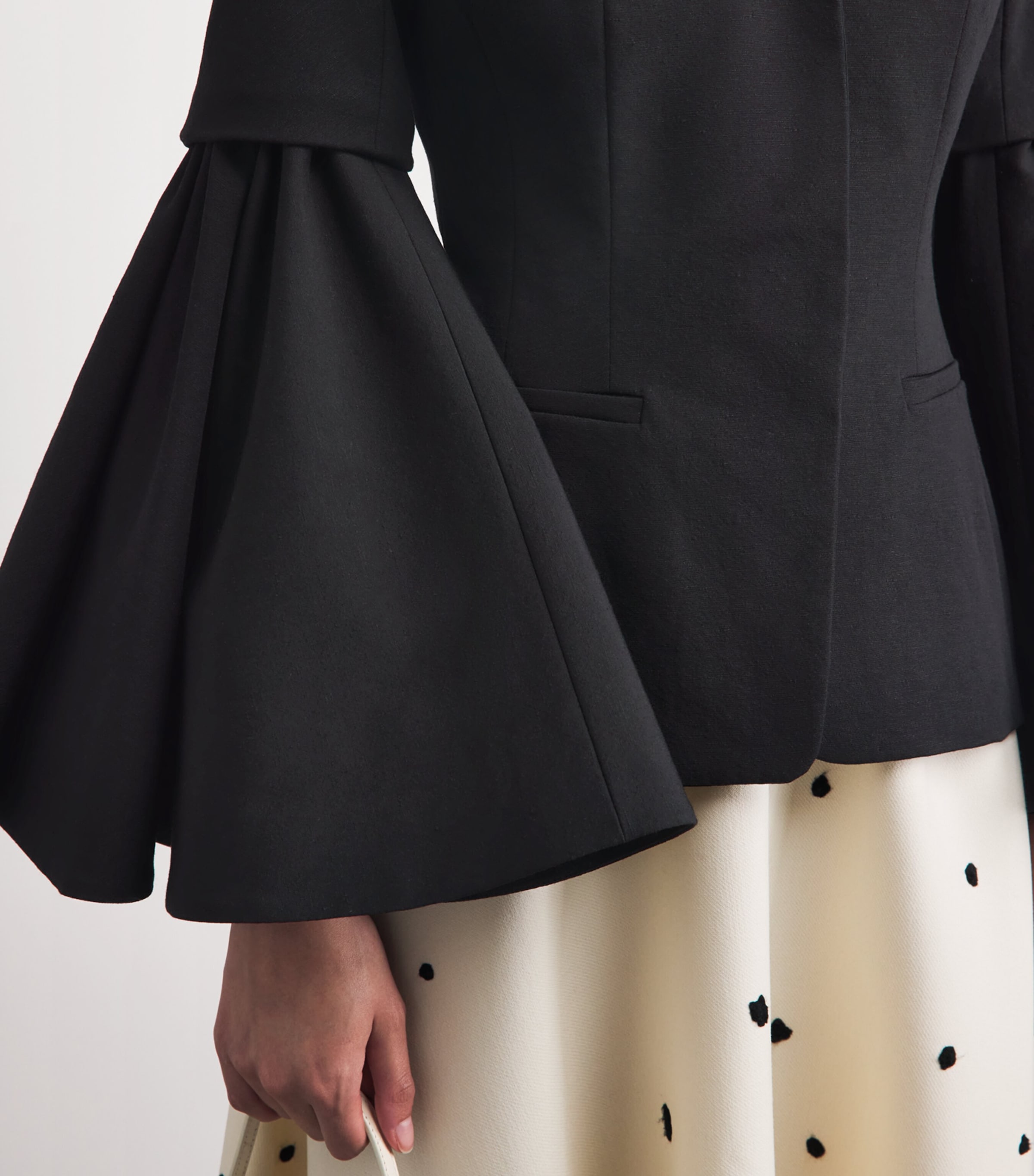 Jacquemus Womens Wool-Linen-Blend Paysan Blazer Black Image 3