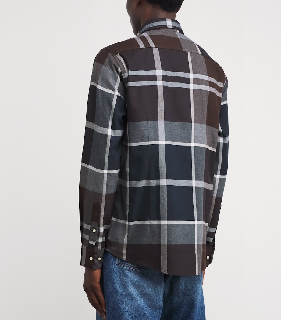 Cotton Tailored Dunoon Shirt MIDNIGHT OAK TARTAN Image 4