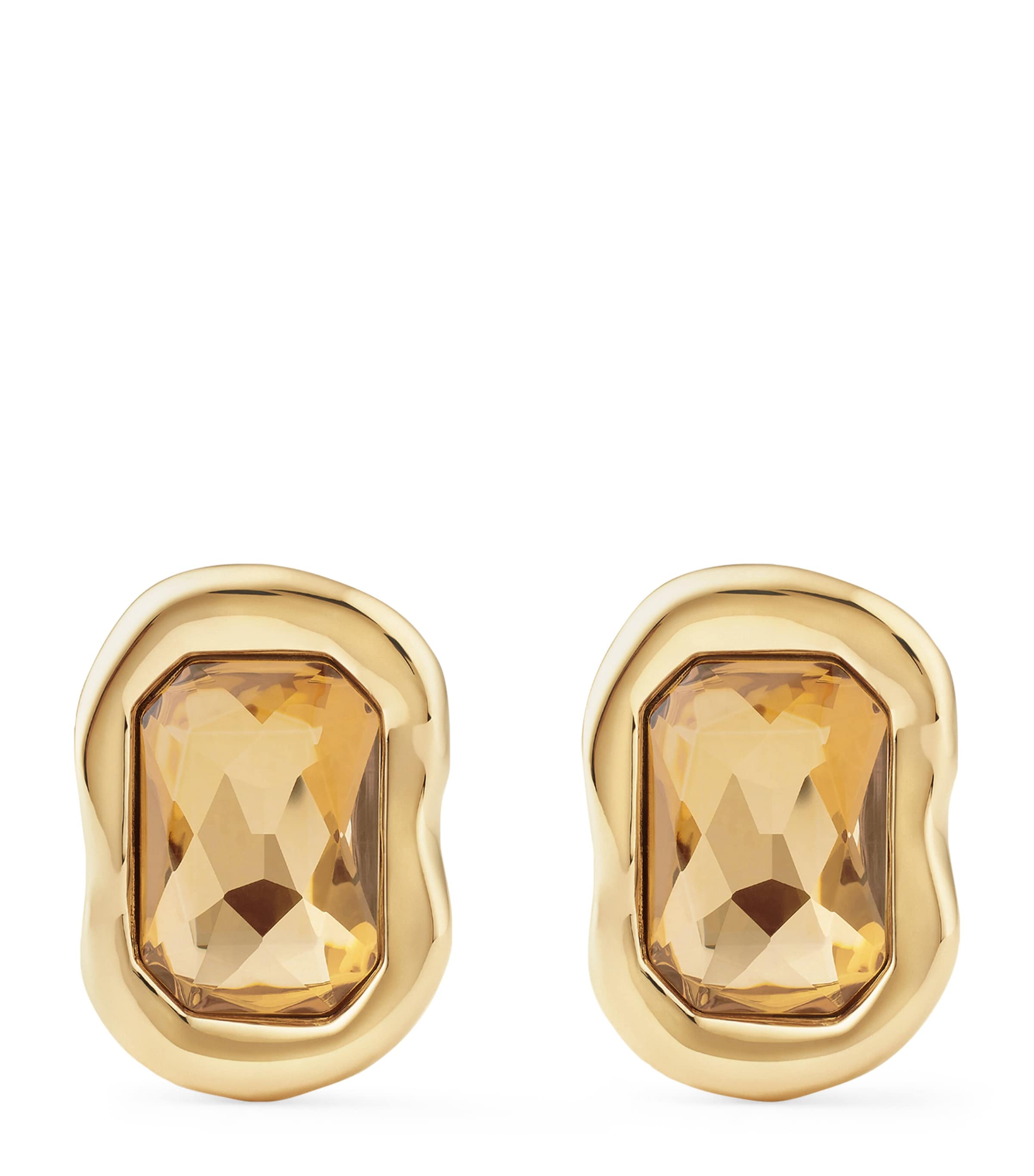 Givenchy Embellished Sculptural Earrings Brown/golden Image 1
