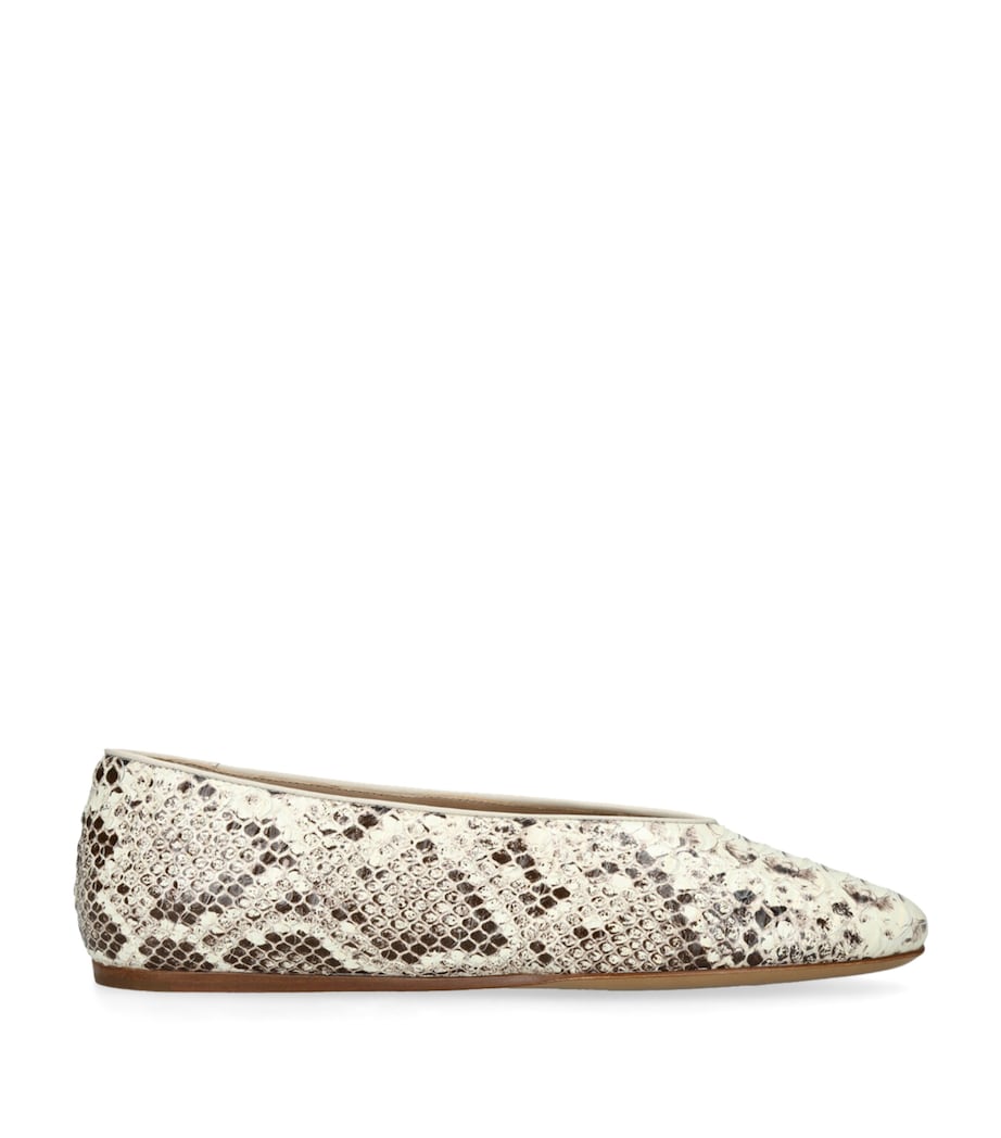 Le Monde Beryl Snakeskin-Effect Regency Ballet Flats Mult/other Image 1