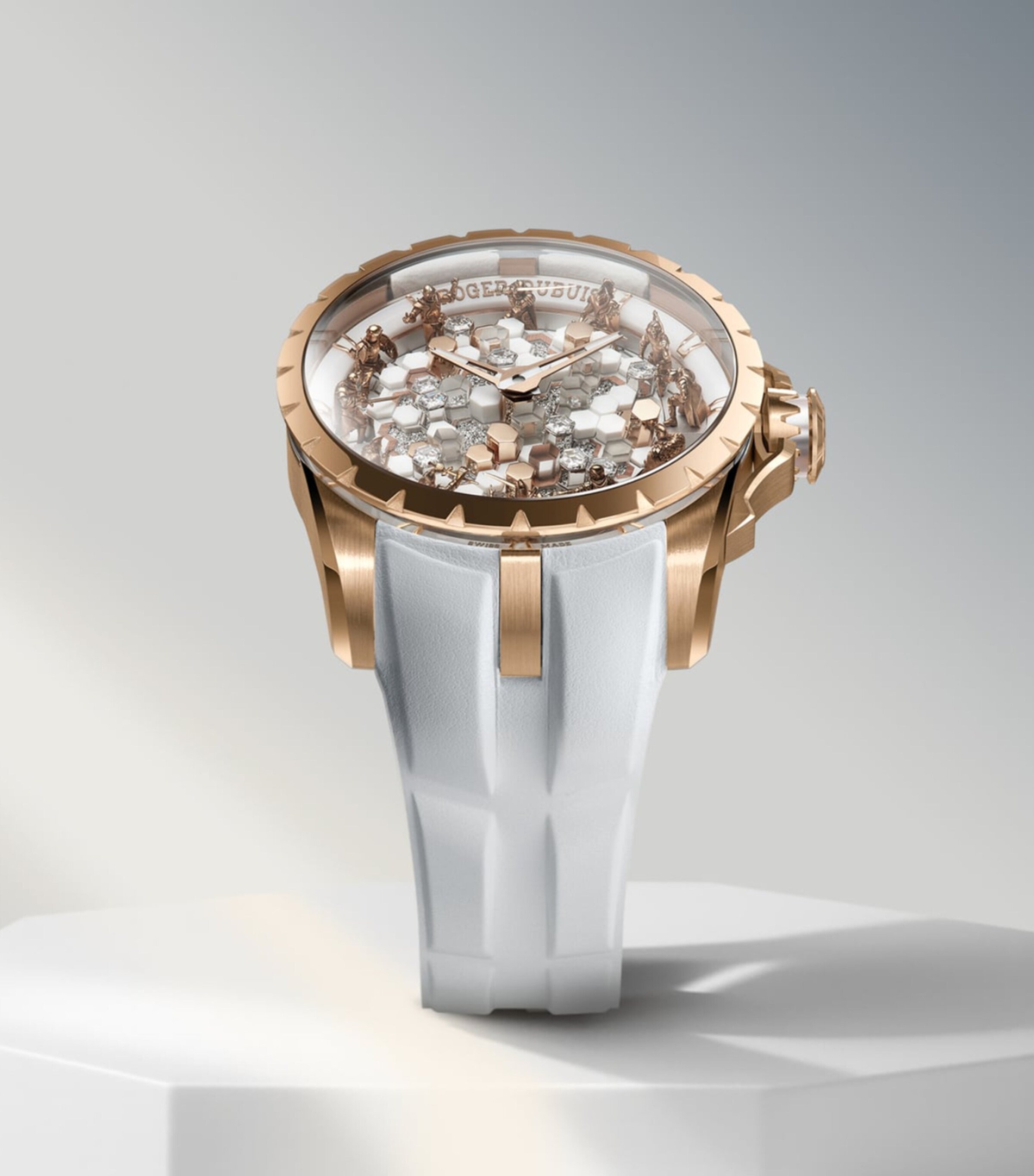 Roger Dubuis Rose Gold Knights of the Round Table The Enchanter Merlin Watch 45mm White Image 2