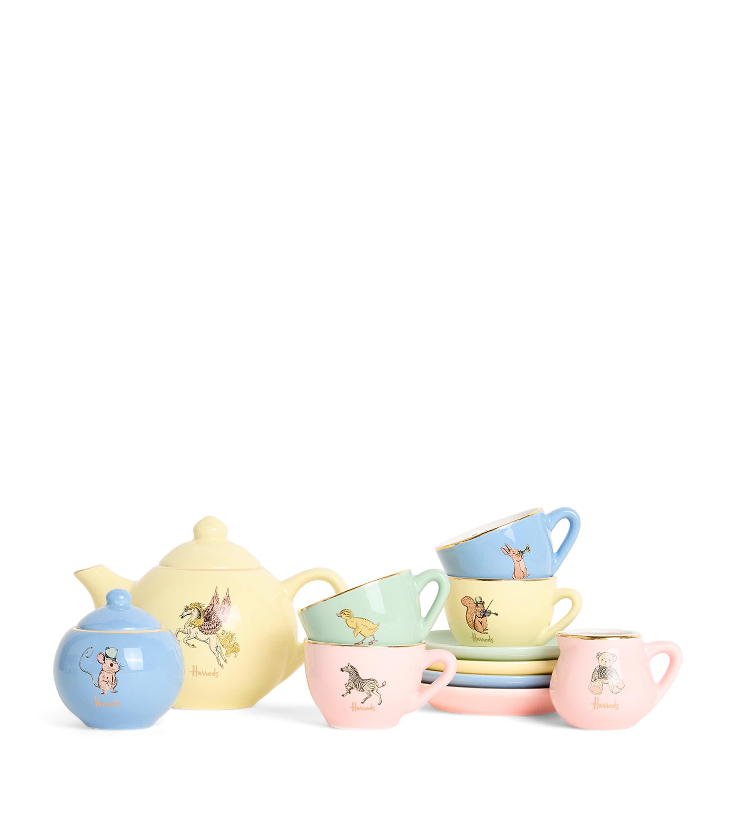 Harrods Porcelain 4-person Tea Set