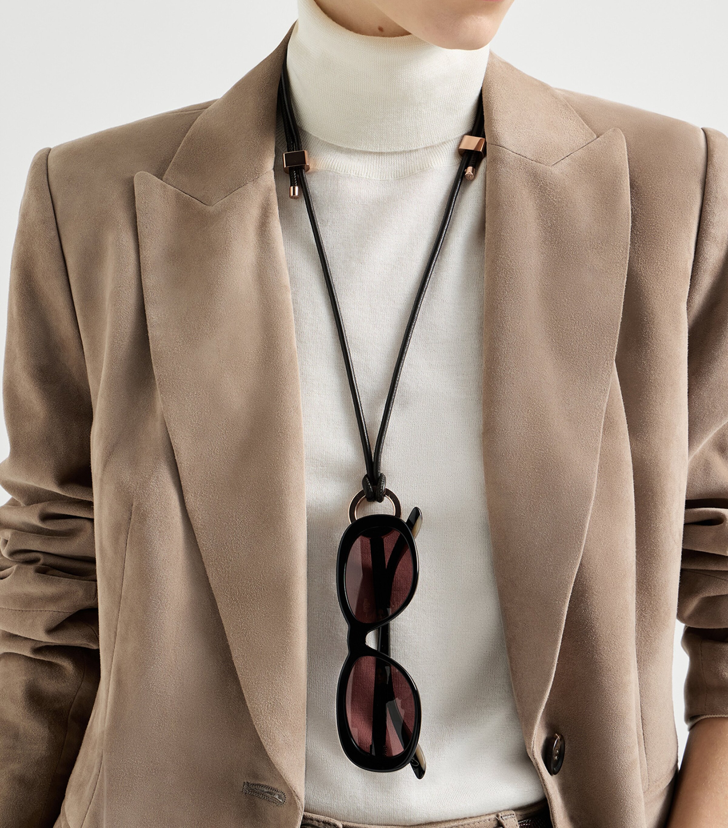 Brunello Cucinelli Leather Glasses Cord Image 2