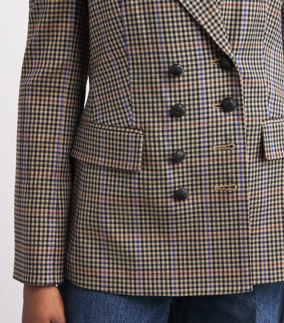 Plaid Claude Dickey Blazer N0963 RUSSET MULTI Image 6