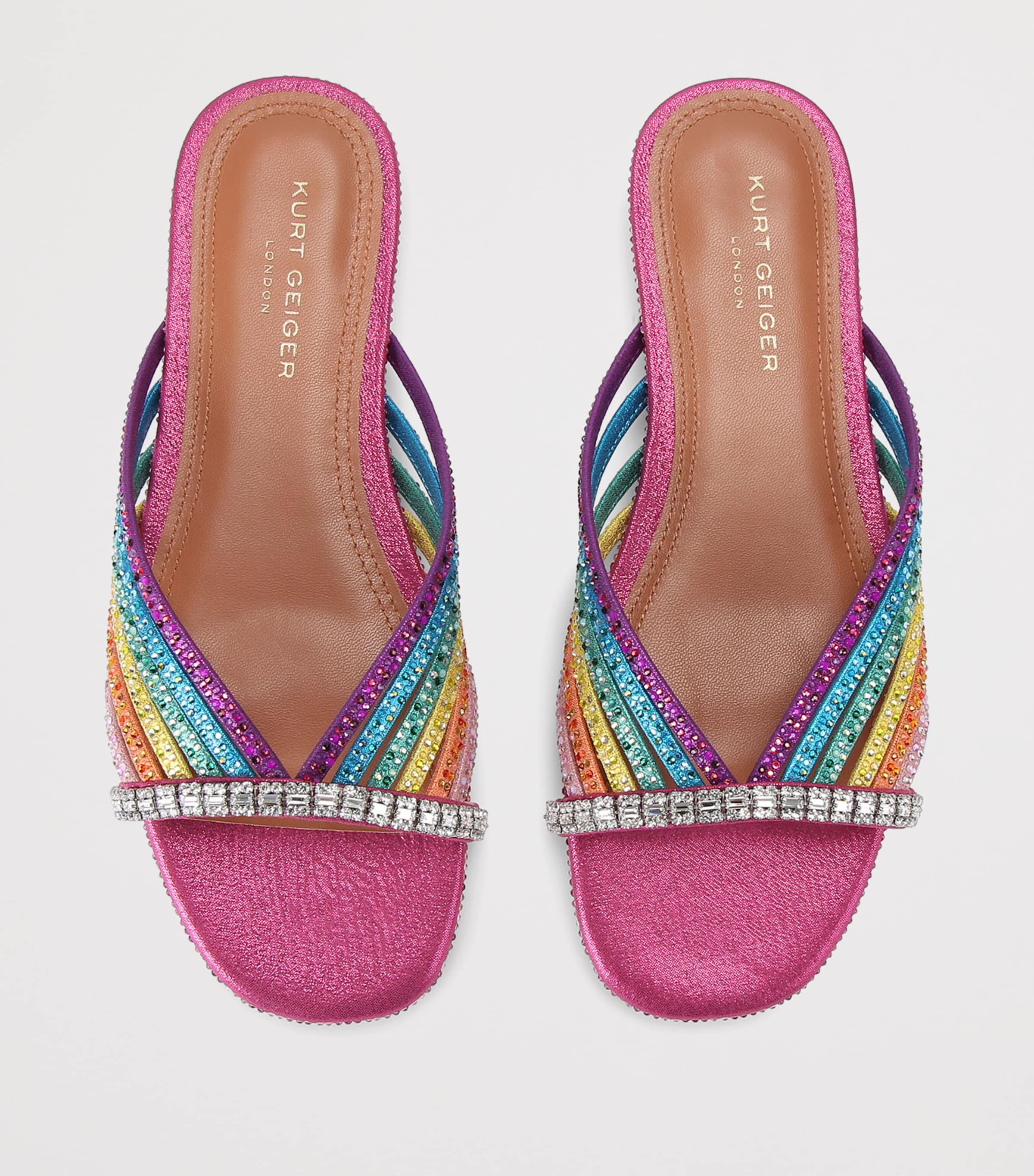 Kurt Geiger London Crystal-Embellished Slides Mult/other Image 4