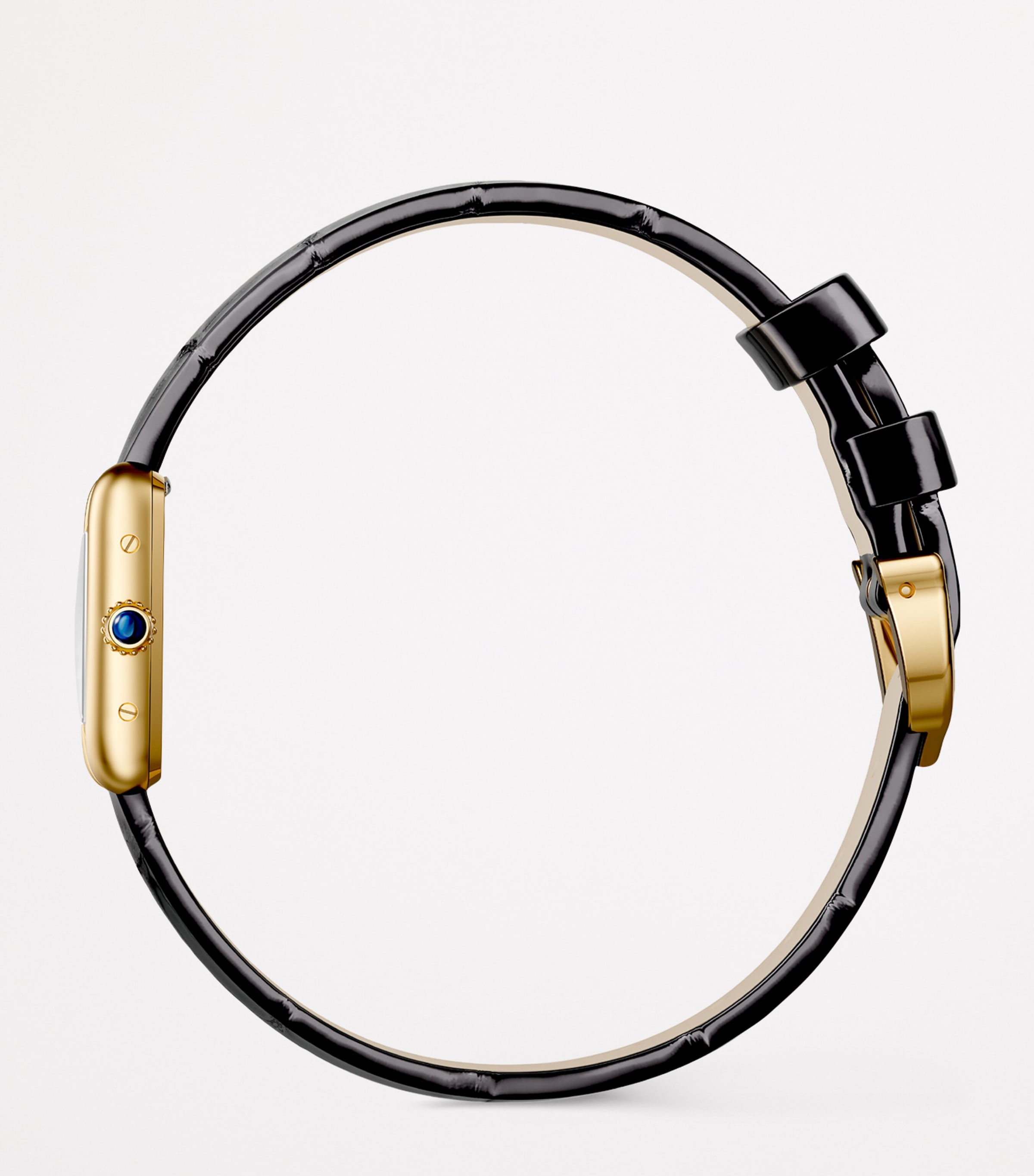 Cartier Mini Yellow Gold Tank Louis Cartier Watch 24mm Silver Image 3