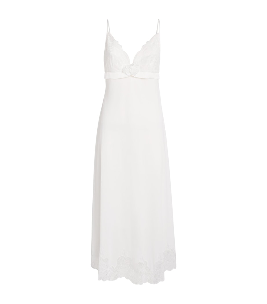 Rosette-Embellished Alba Nightdress OFF WHITE Image 1