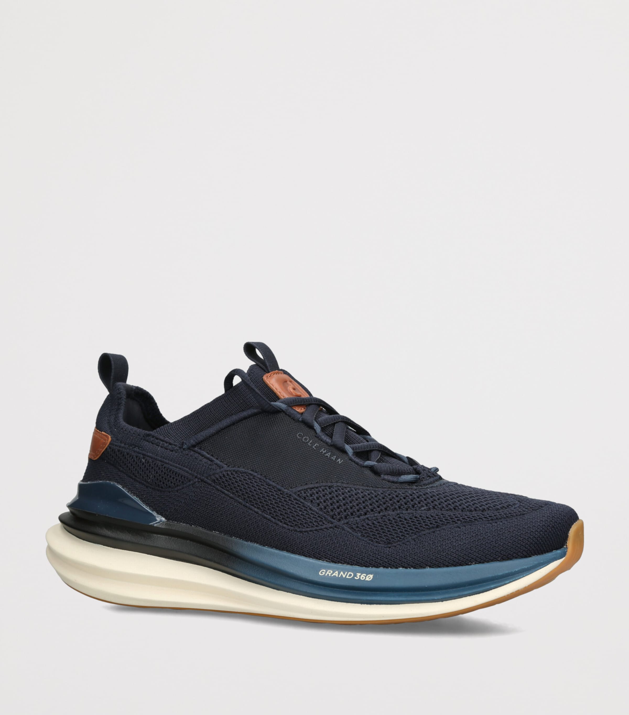 Cole Haan Mens ØriginalGrand Quadstar Stitchlite Running Trainers Navy Image 2