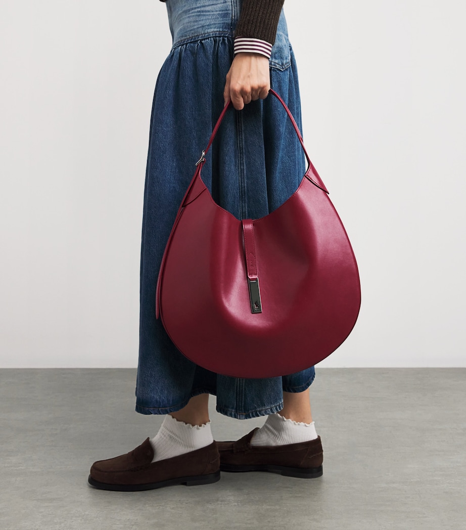 Medium Leather ID Shoulder Bag POMEGRANATE Image 2