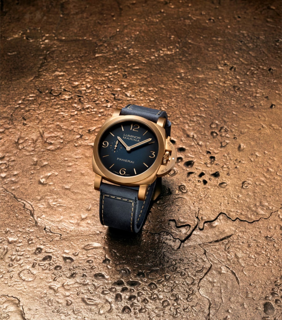 Panerai Bronzo Luminor Marina Watch 44mm Blue Image 7