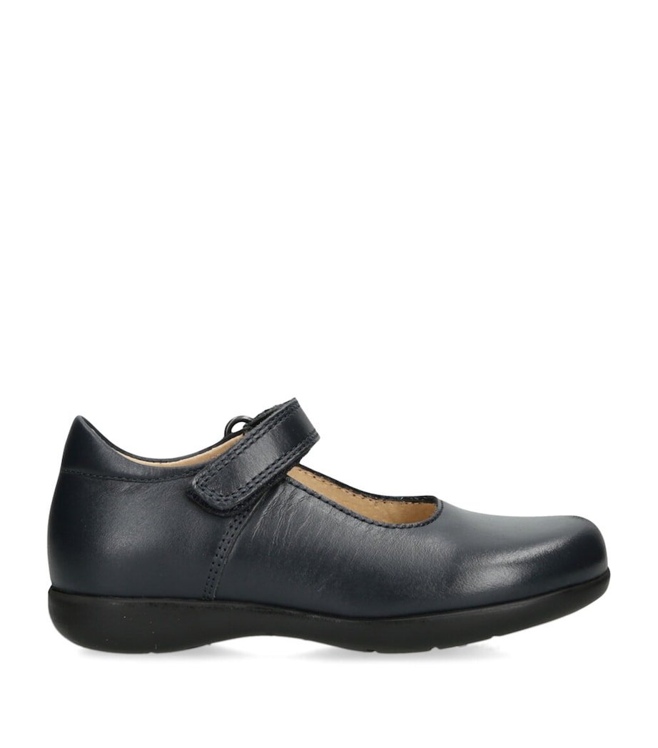 Trotters Leather Emily School Shoes Navy Image 1