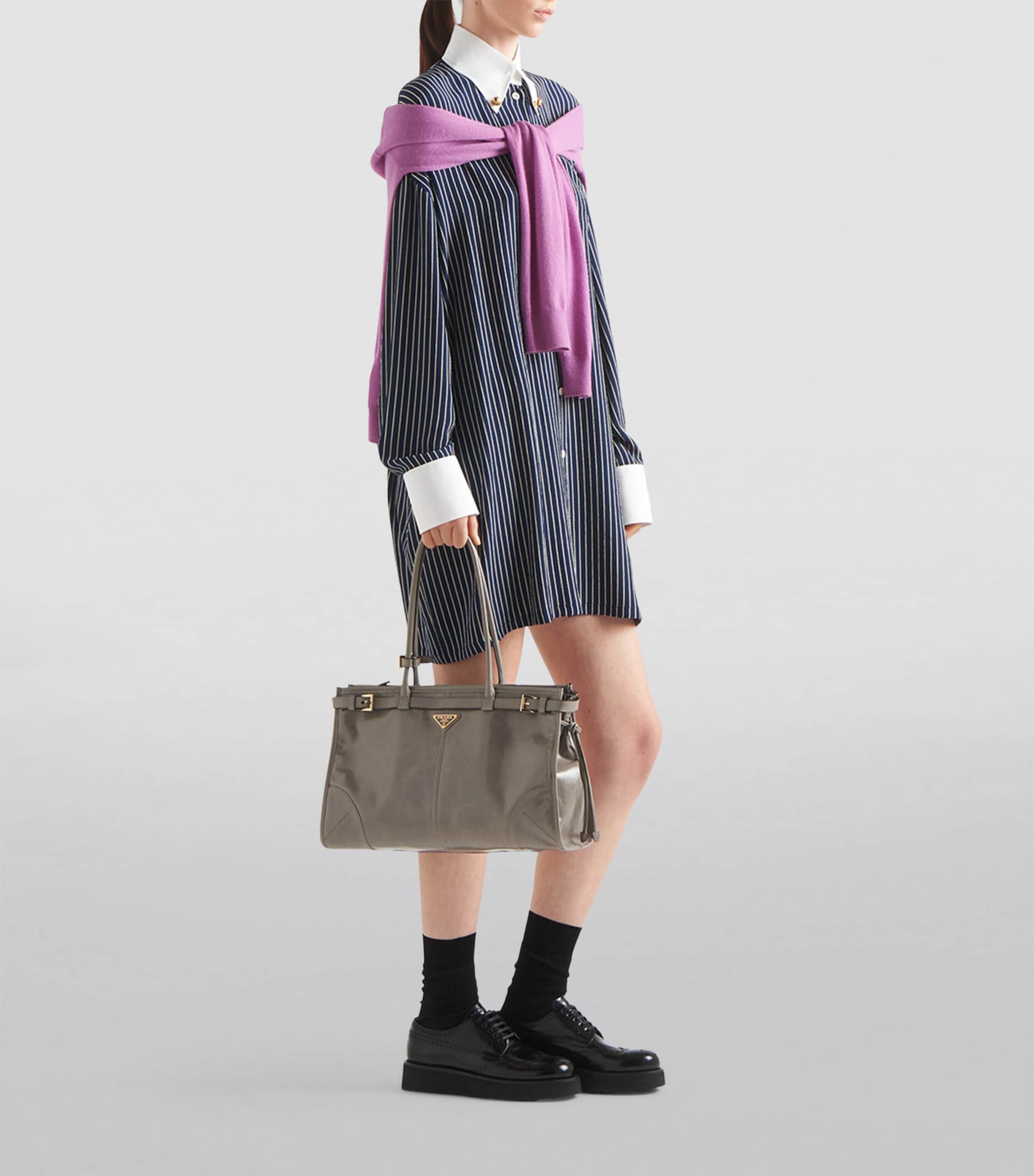 Large Leather Top-Handle Bag F03SF Image 7