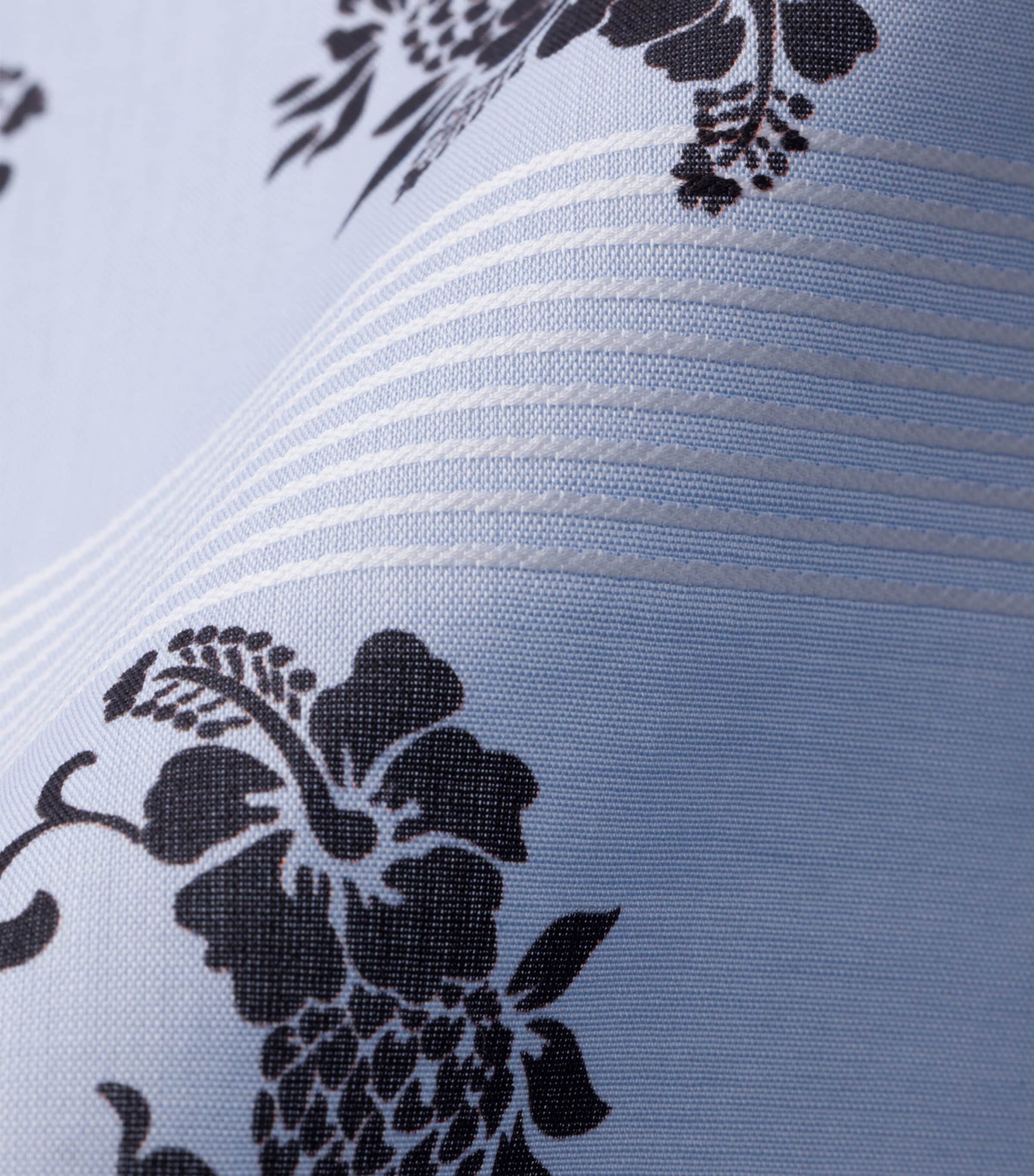 Prada Silk Batiste Printed Square Scarf Light Blue Image 3