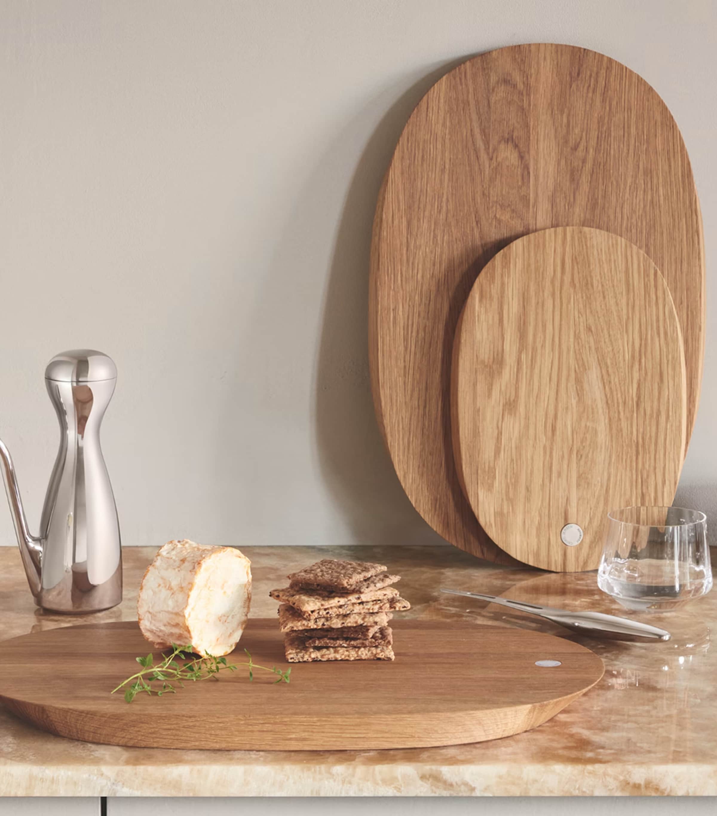 Georg Jensen Wooden Alfredo Serving Board (42cm) Stainless Steel Image 2
