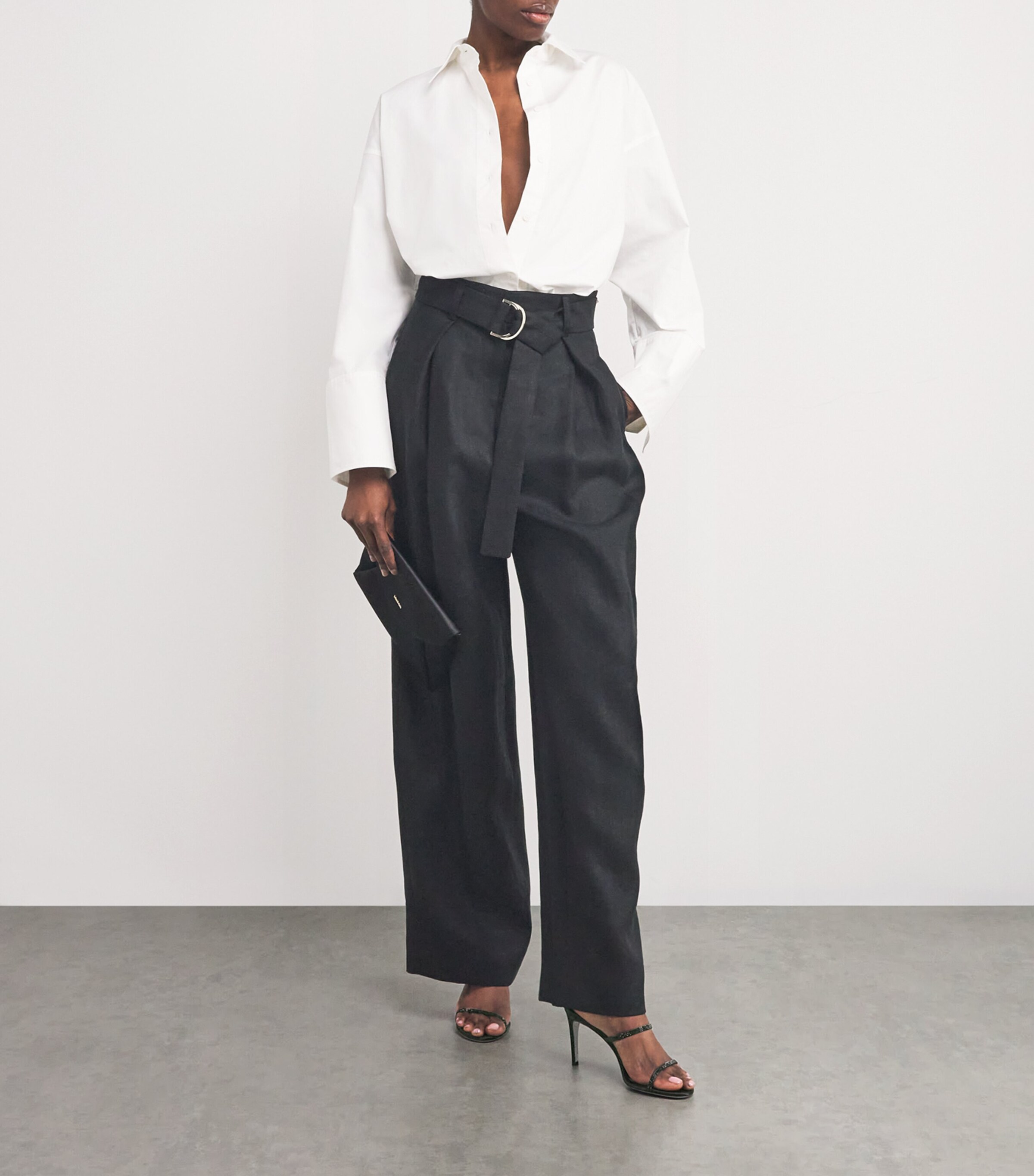 Cleo Heeled Mules BLACK Image 5