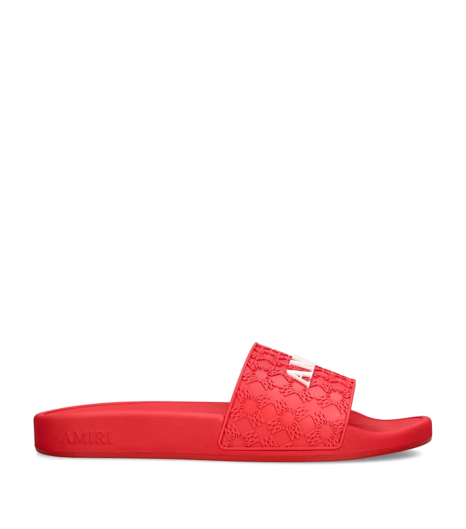 AMIRI MA Quad Pool Slides Red Image 1