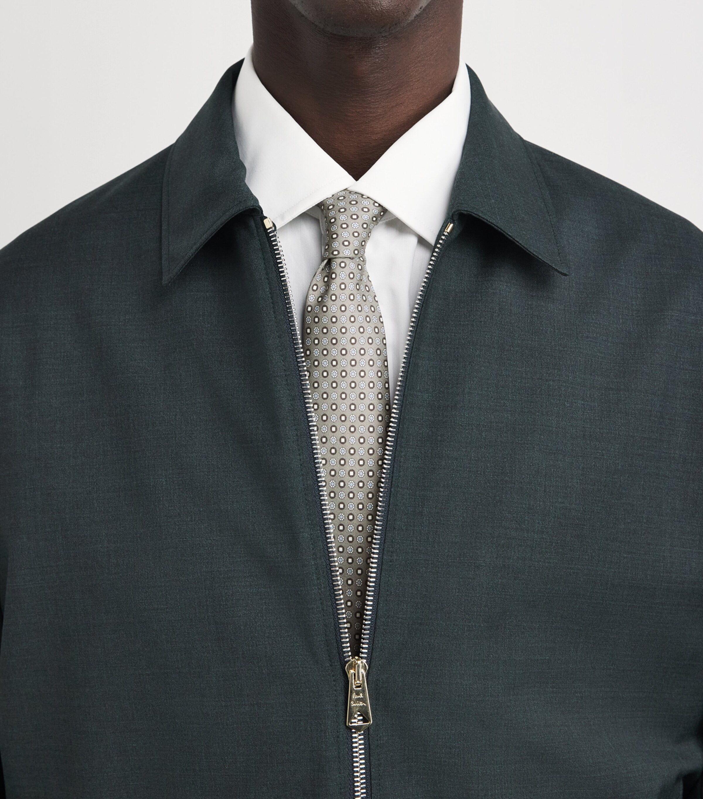 Canali Silk Medallion Print Tie Image 2