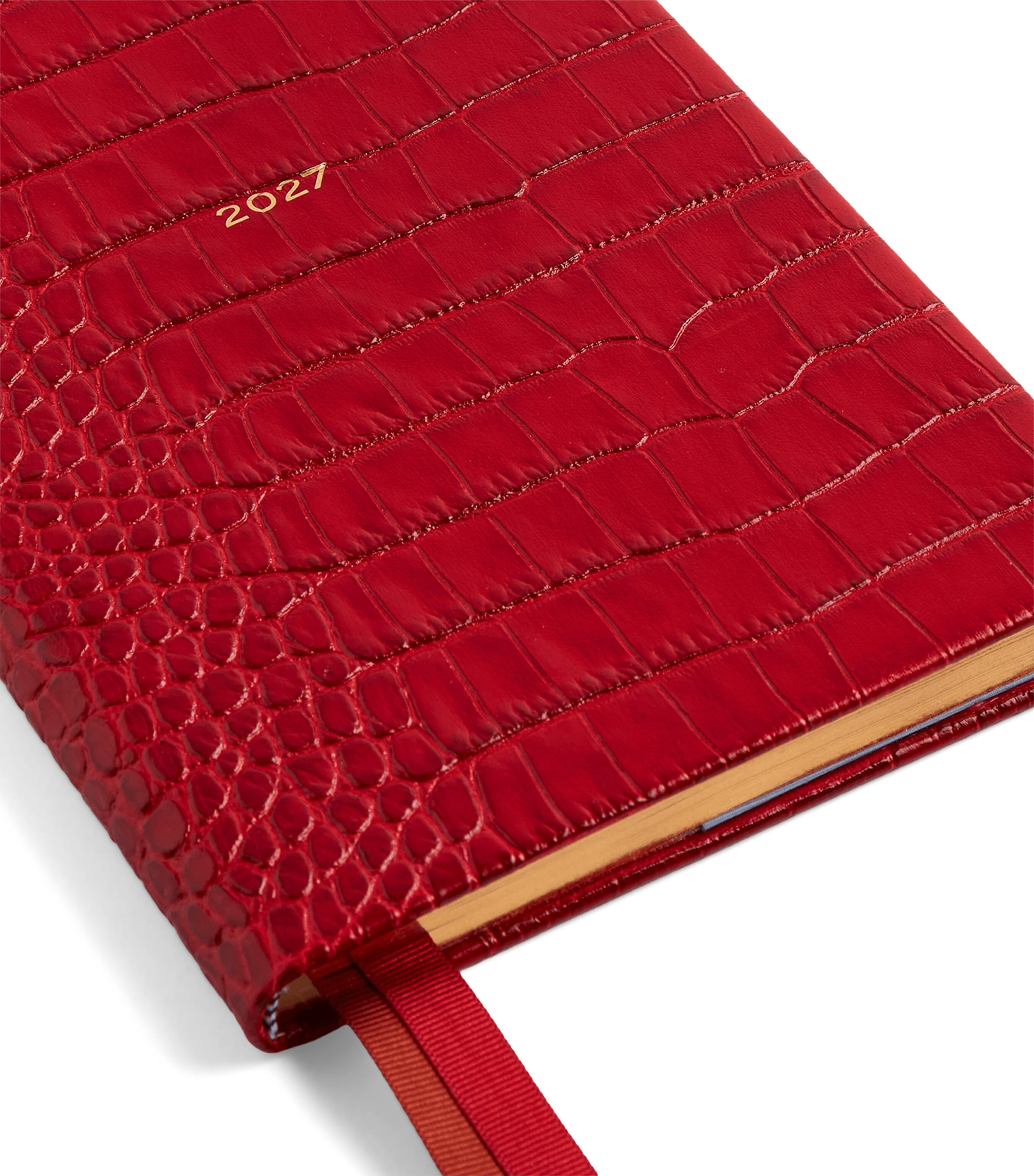 Smythson Leather Soho Weekly Diary 2027 Red Image 5