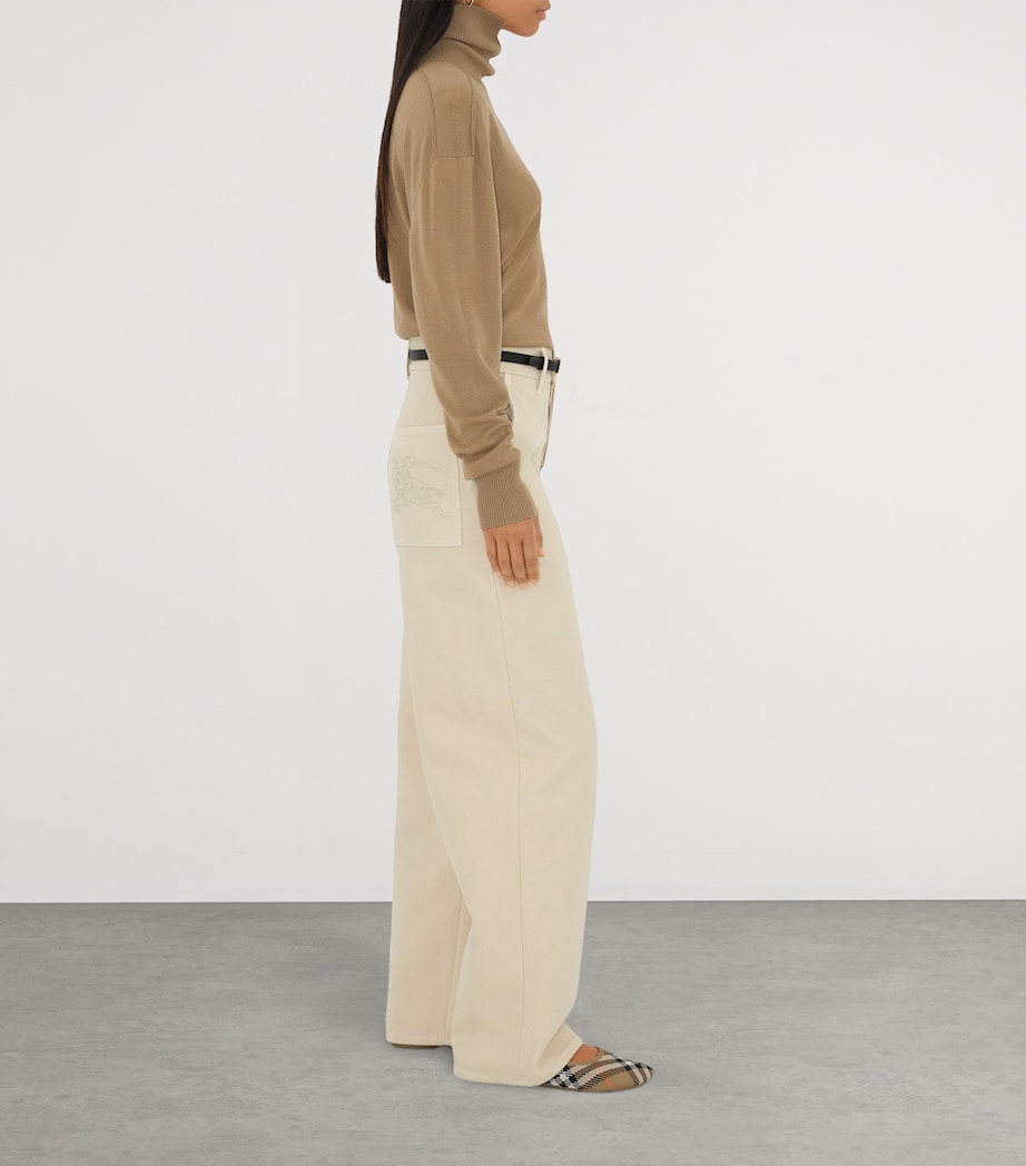 Knit Check Baby Ballet Flats SAND IP CHECK Image 2