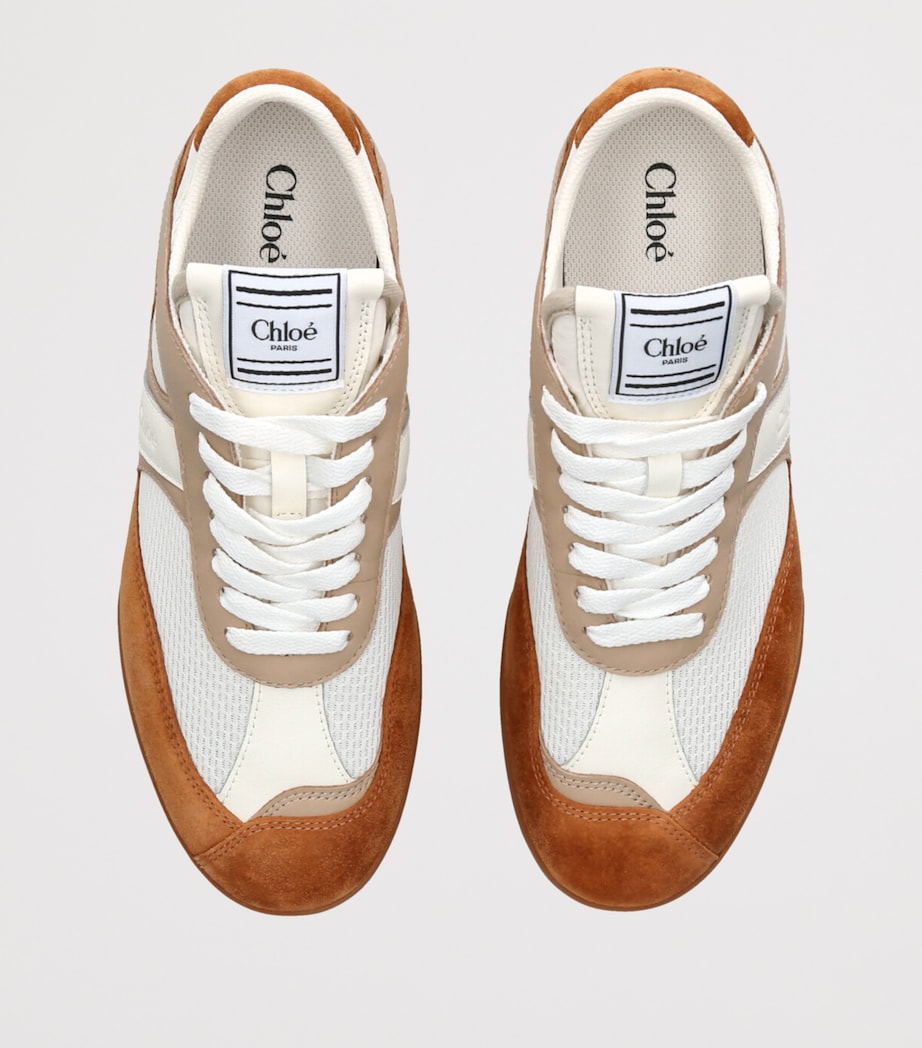 Chloé Leather Kick Sneakers Brown/oth Image 6
