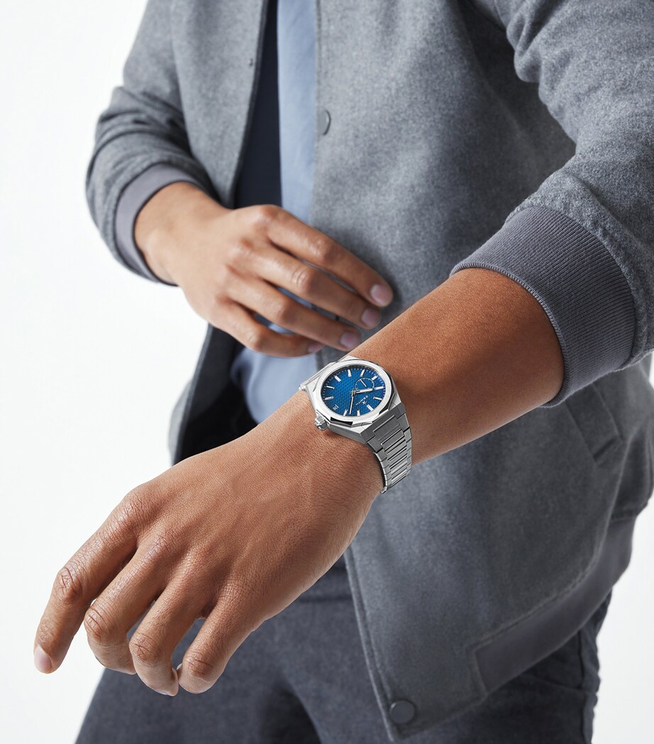 Stainless Steel Defy Skyline Watch 41mm BLUE Image 6