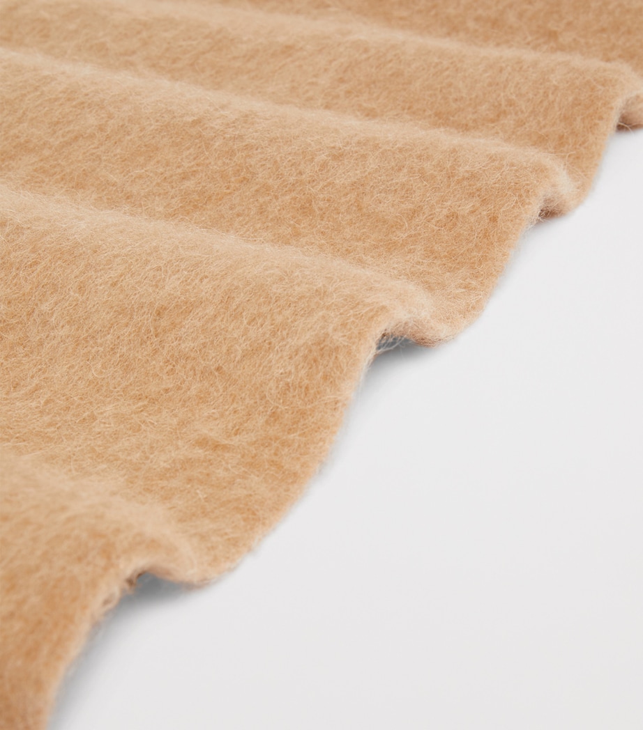 Alpaca-Blend Stole Scarf CAMEL Image 3