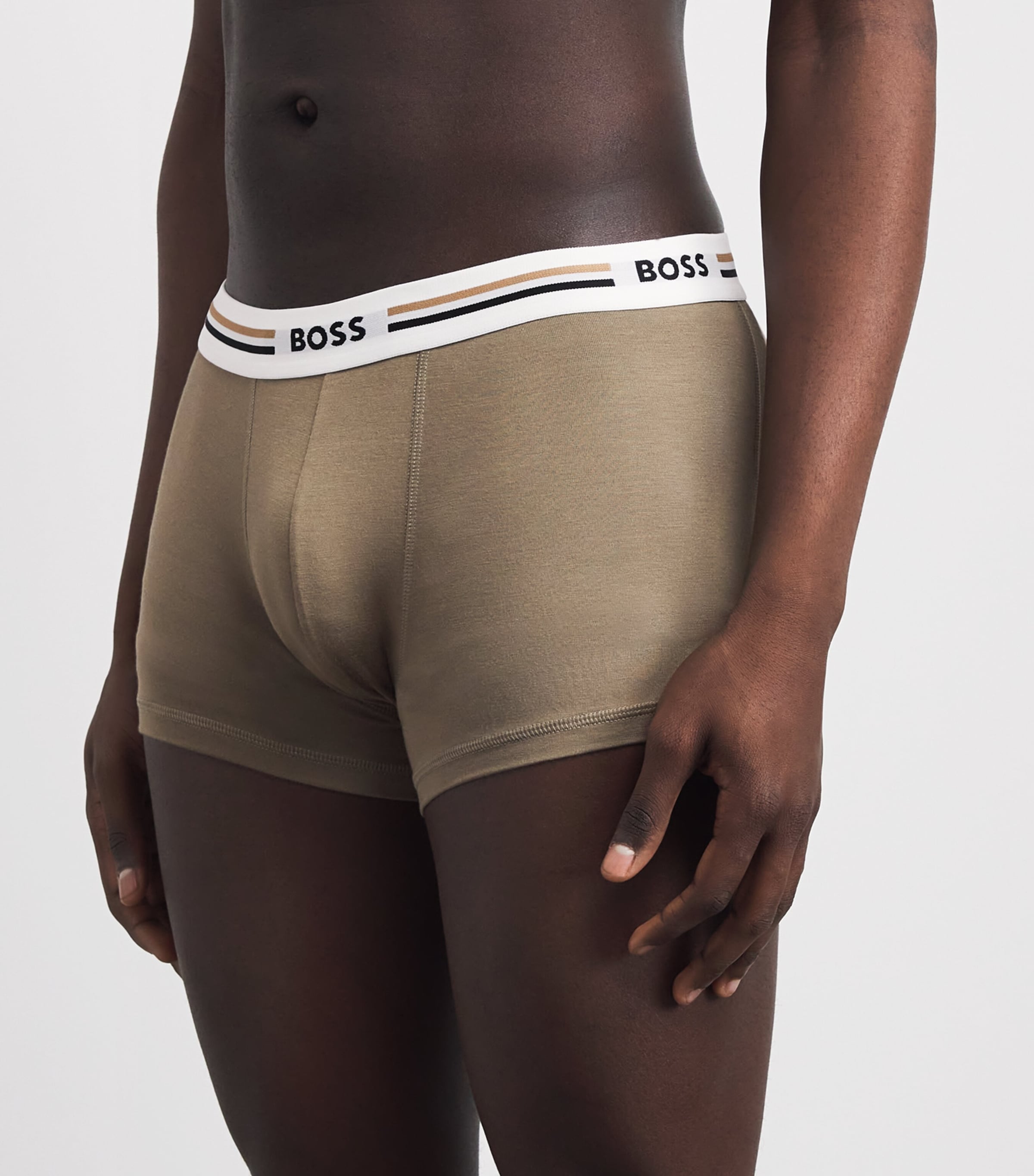 BOSS Mens Revive Logo Boxer Briefs (Pack of 3) Open Image 2