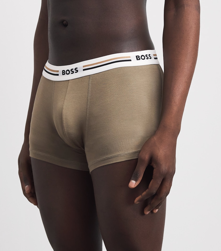 BOSS Mens Revive Logo Boxer Briefs (Pack of 3) Open Image 2