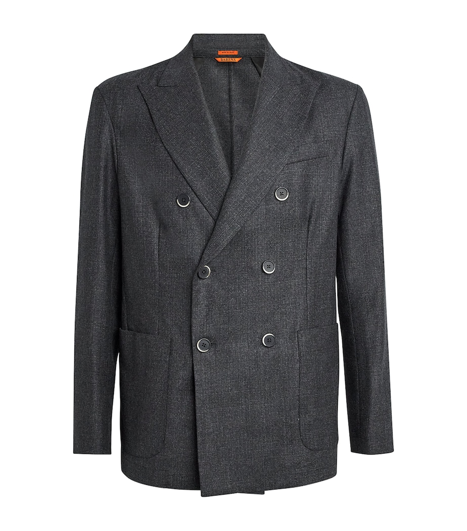 Wool Double-Breasted Blazer ANTRACITE 560 Image 1