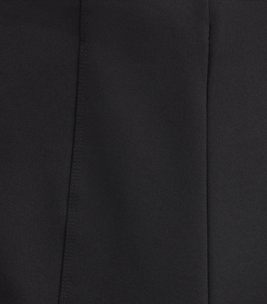 Maje Womens Flared Slit Trousers Black Image 6