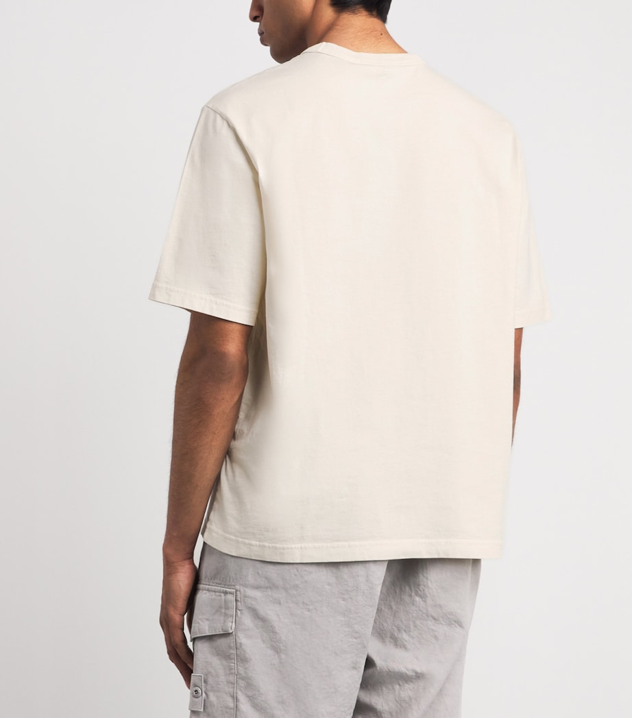 Stone Island Mens Organic Cotton Logo T-Shirt Image 5