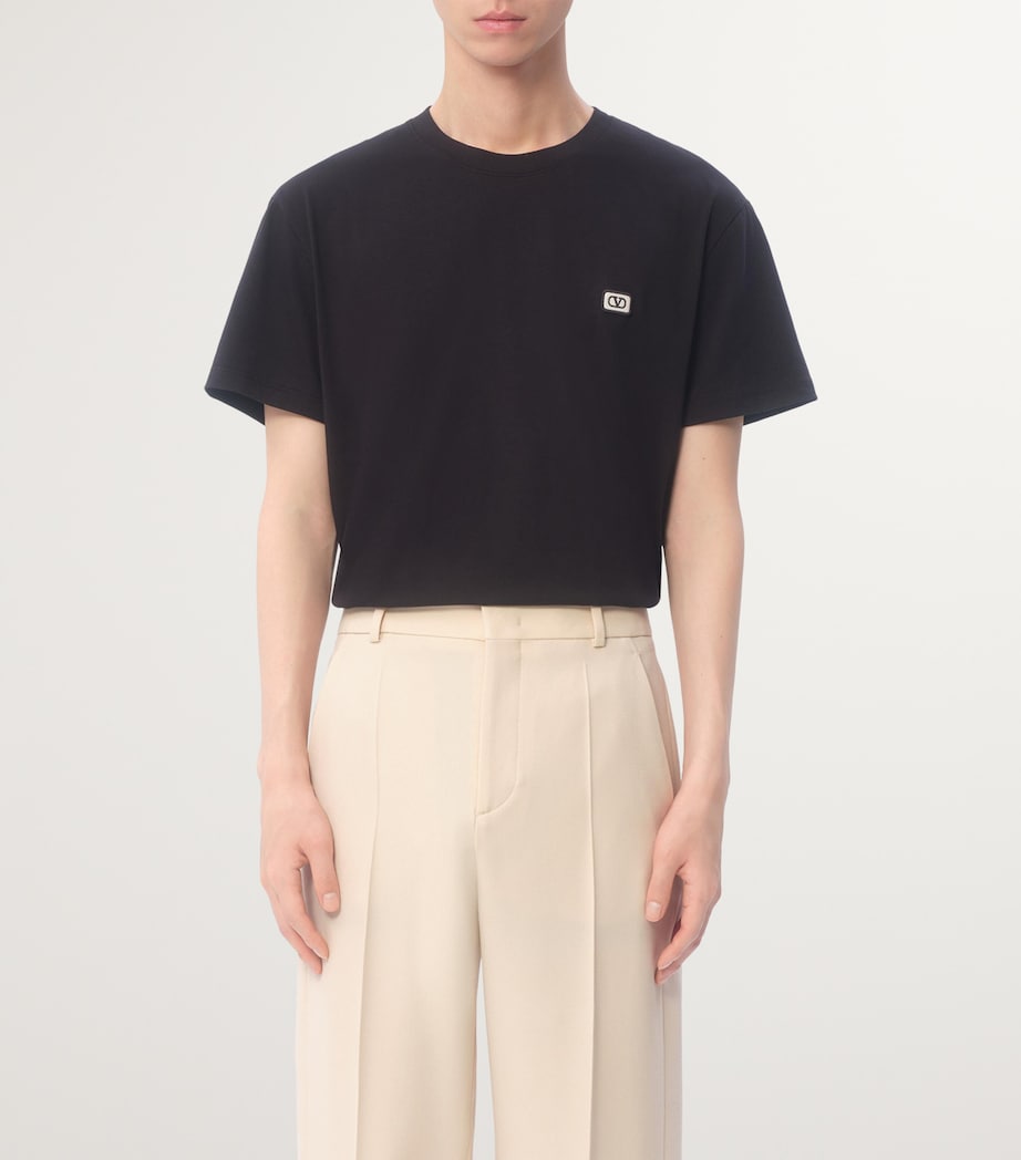 Cotton VLogo T-Shirt 0NO Image 3