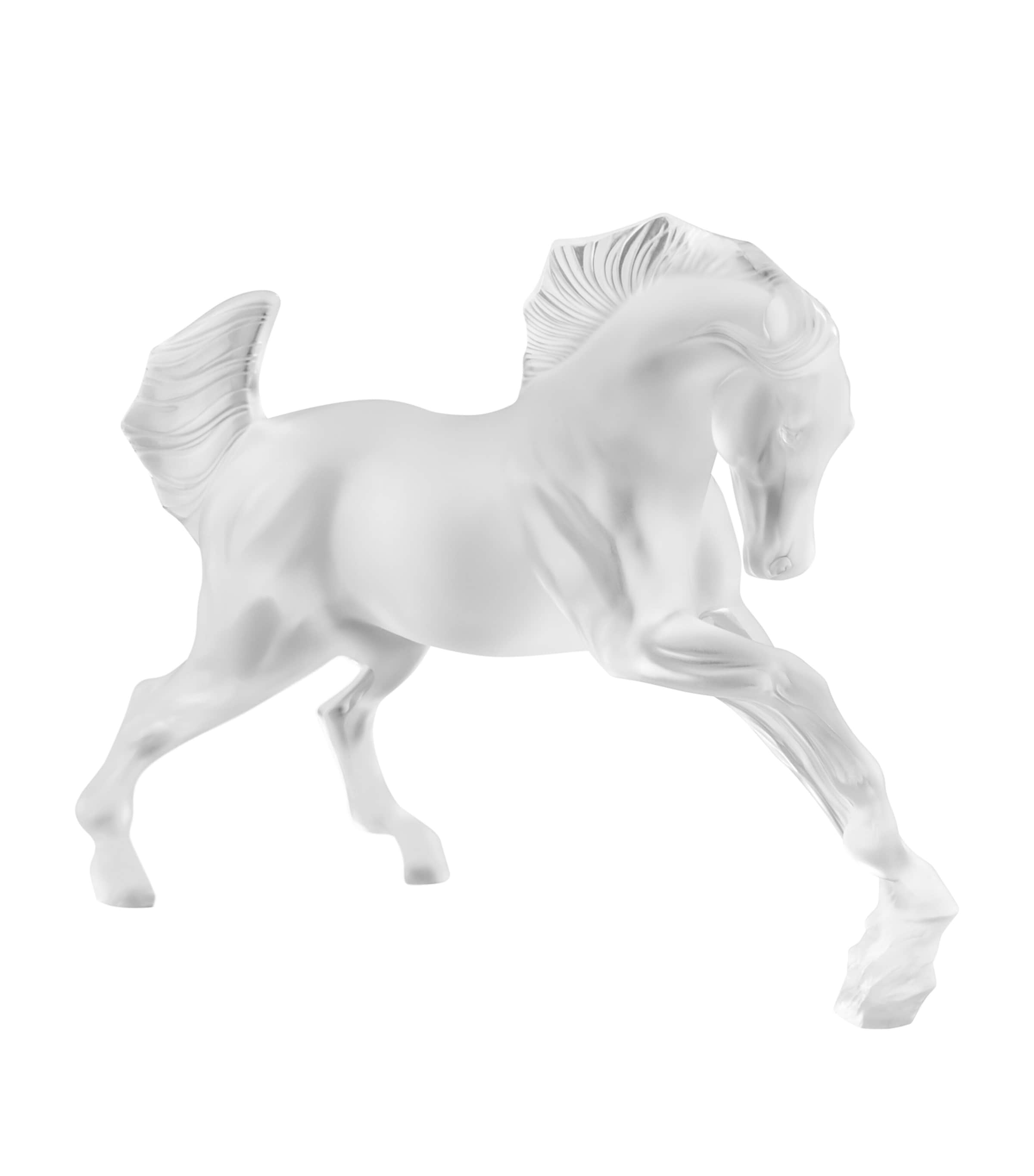 Shop Lalique Horse Sculpture In Clear