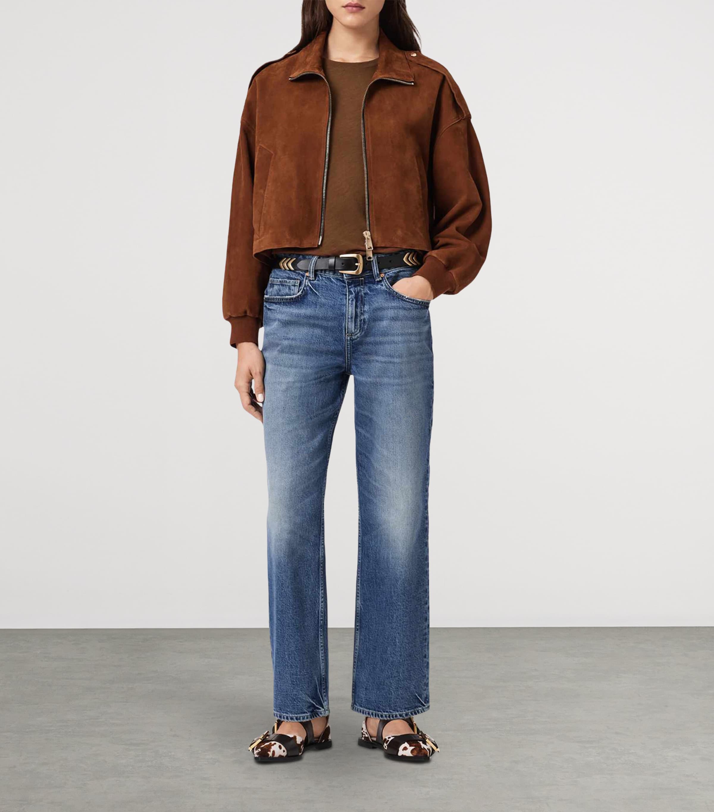 Cotton Slim Anna T-Shirt COGNAC BROWN Image 4