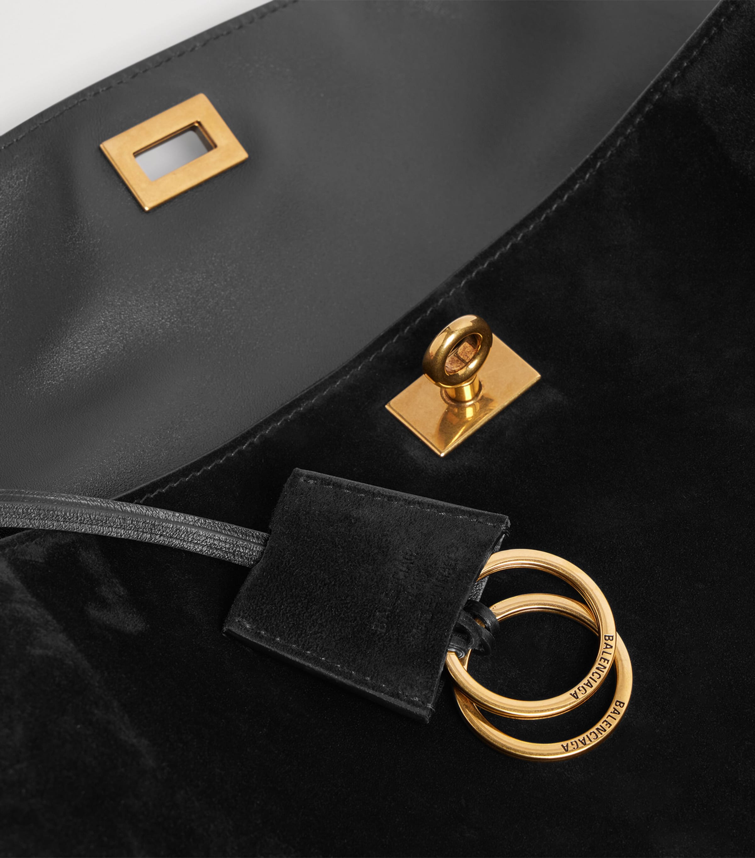 Balenciaga Medium Suede Rodeo Shoulder Bag Image 9