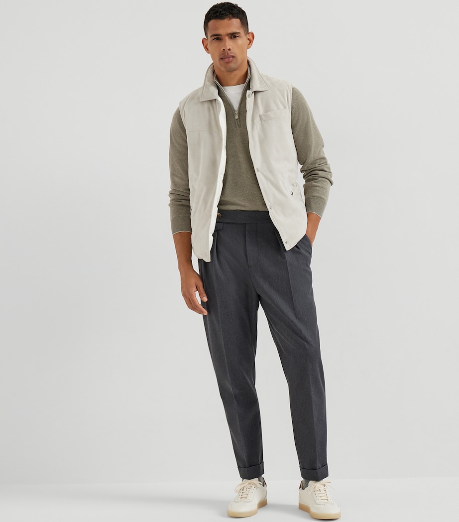 Cashmere Quarter-Zip Sweater CNZ43 Image 4