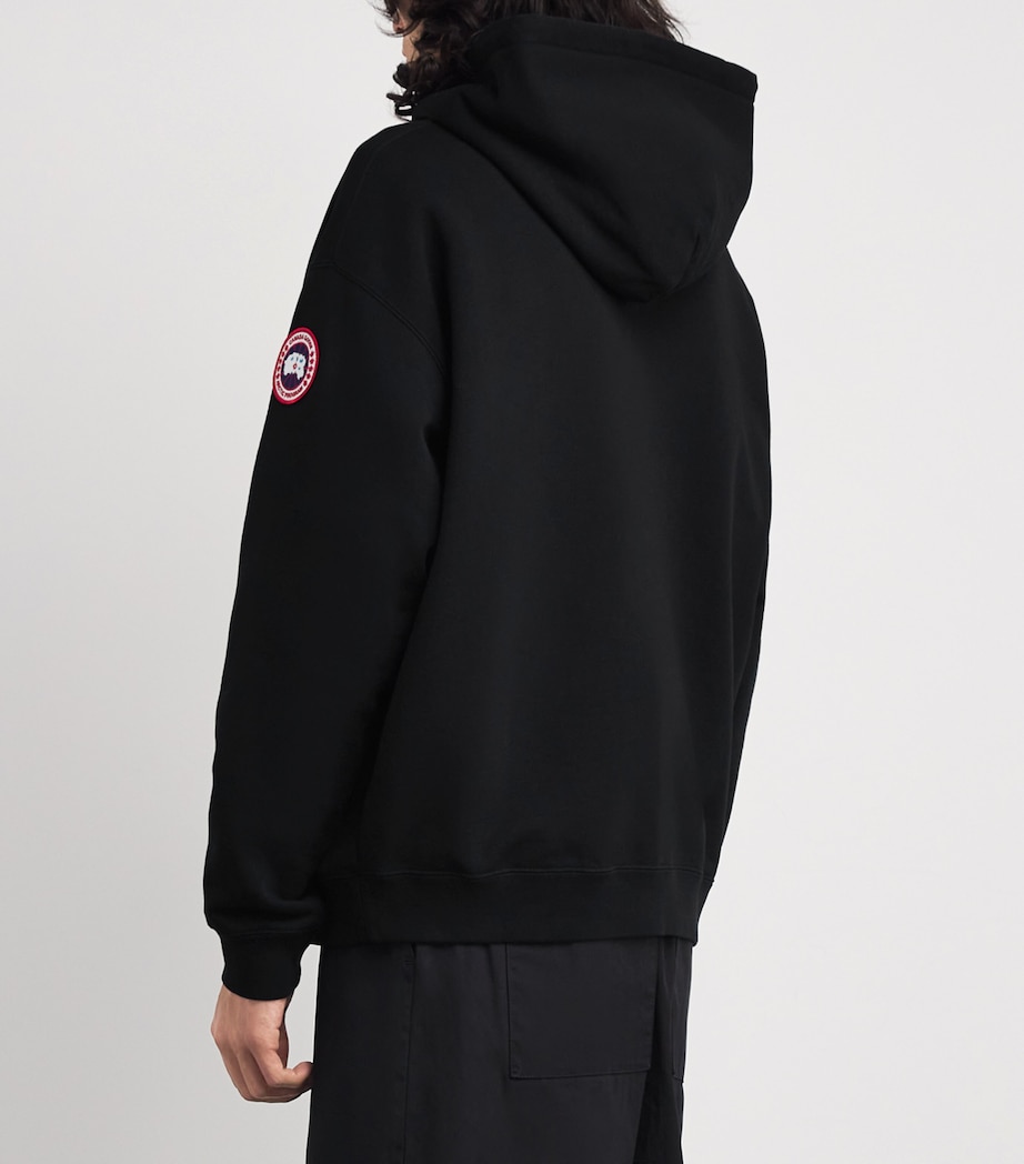 Canada Goose Mens Organic Cotton Rove Hoodie Black Image 4