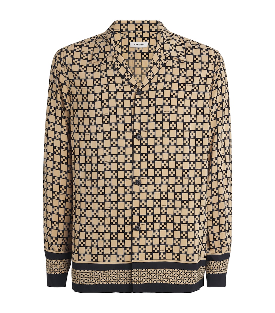 Check Long-Sleeve Shirt BEIGE Image 1