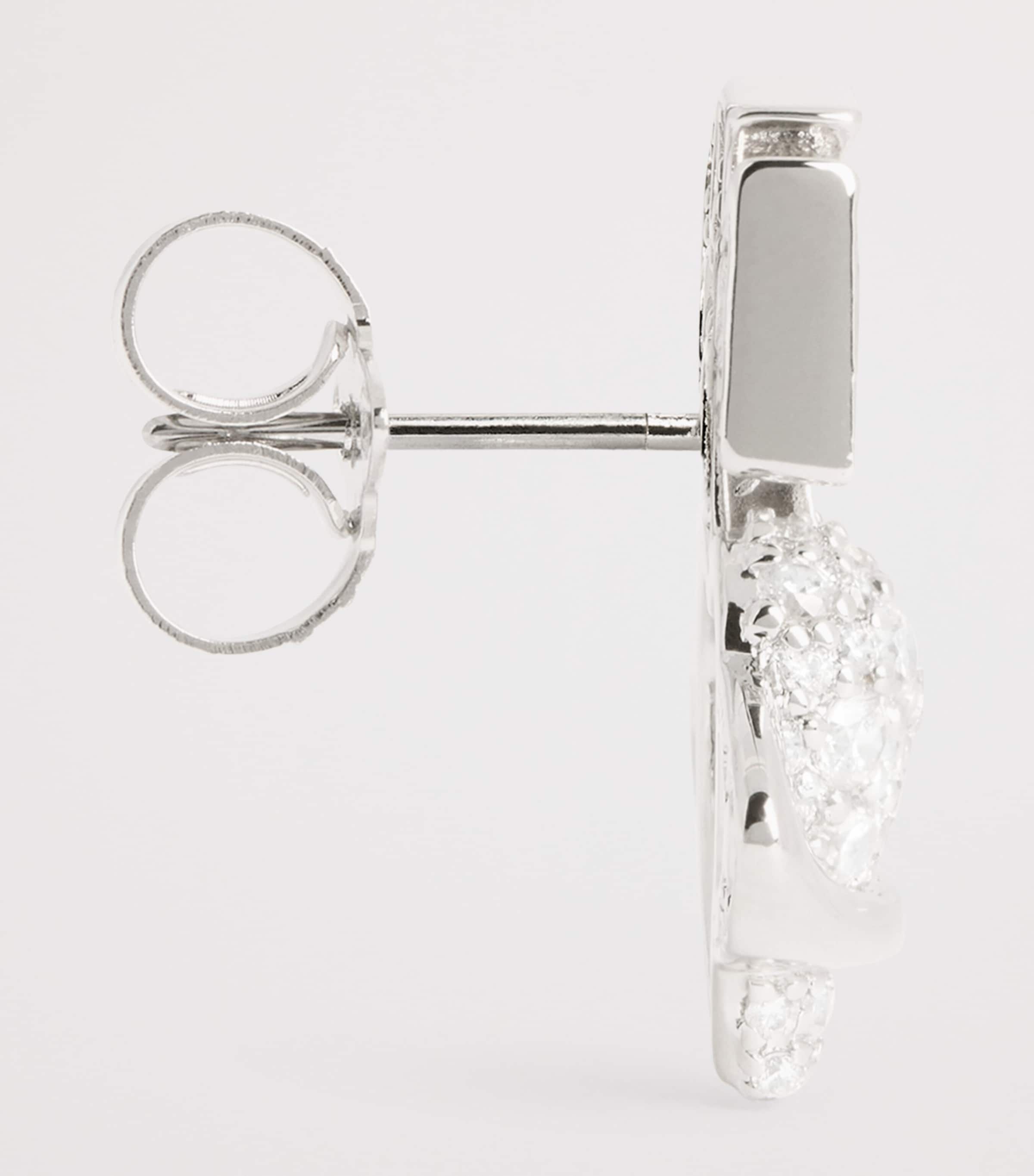 Embellished Agnatha Earrings PLATINUM / WHITE CZ Image 4