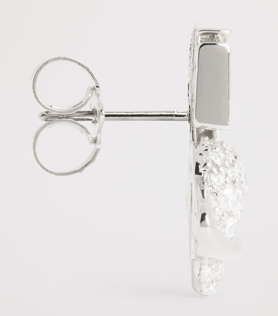 Embellished Agnatha Earrings PLATINUM / WHITE CZ Image 4