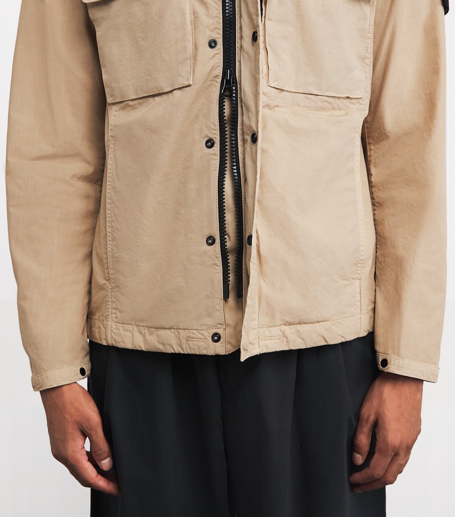 Organic Cotton Canvas Hooded Parka V009A Image 6