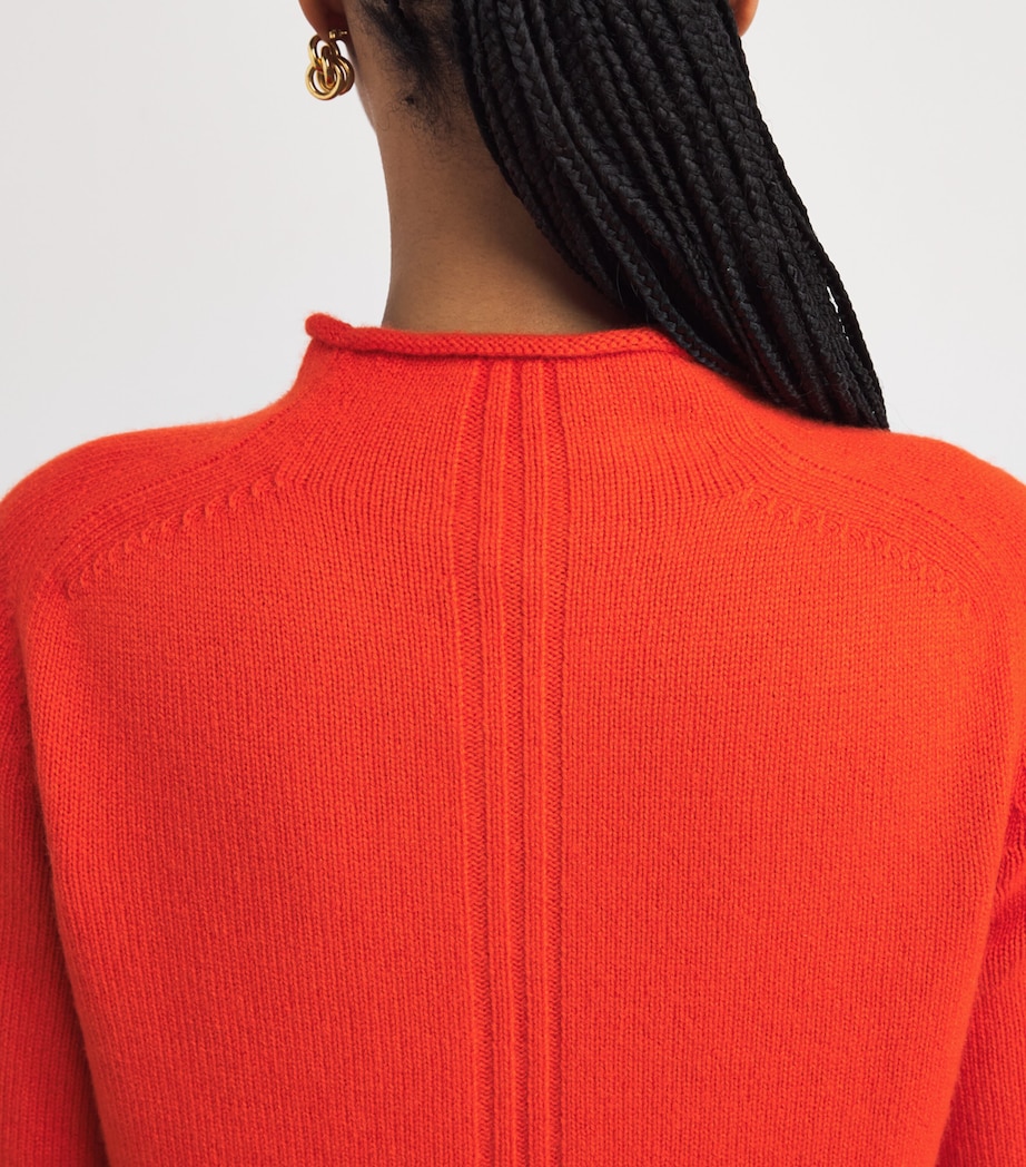 Cashmere Sweater VIVID ORANGE Image 6
