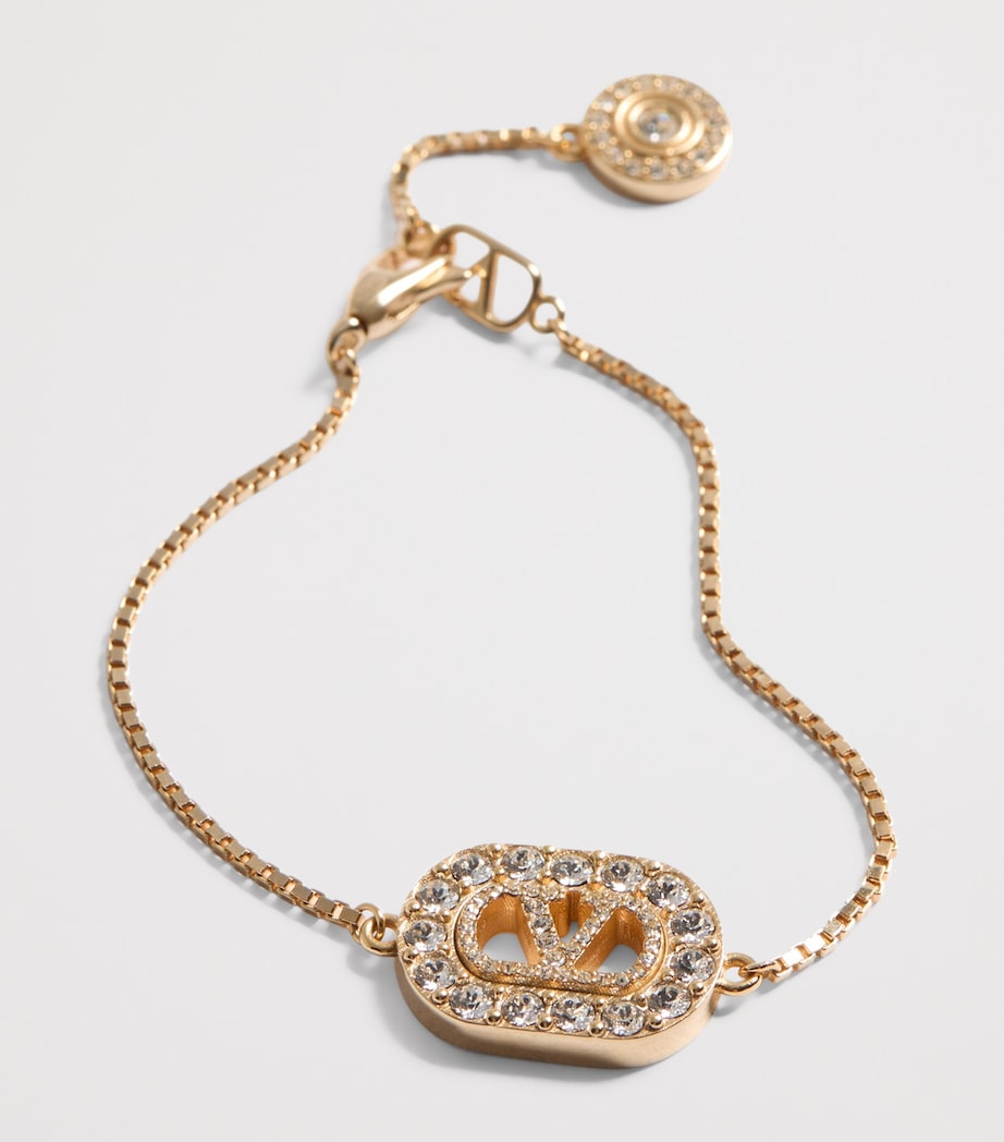 Valentino Garavani Crystal VLogo Signature Bracelet Image 3