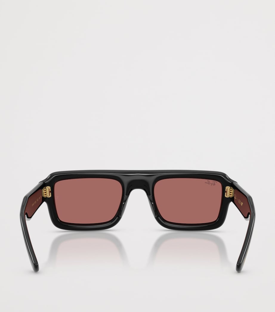 Ray-Ban Flacko Puffer Pilot Sunglasses Black Image 4